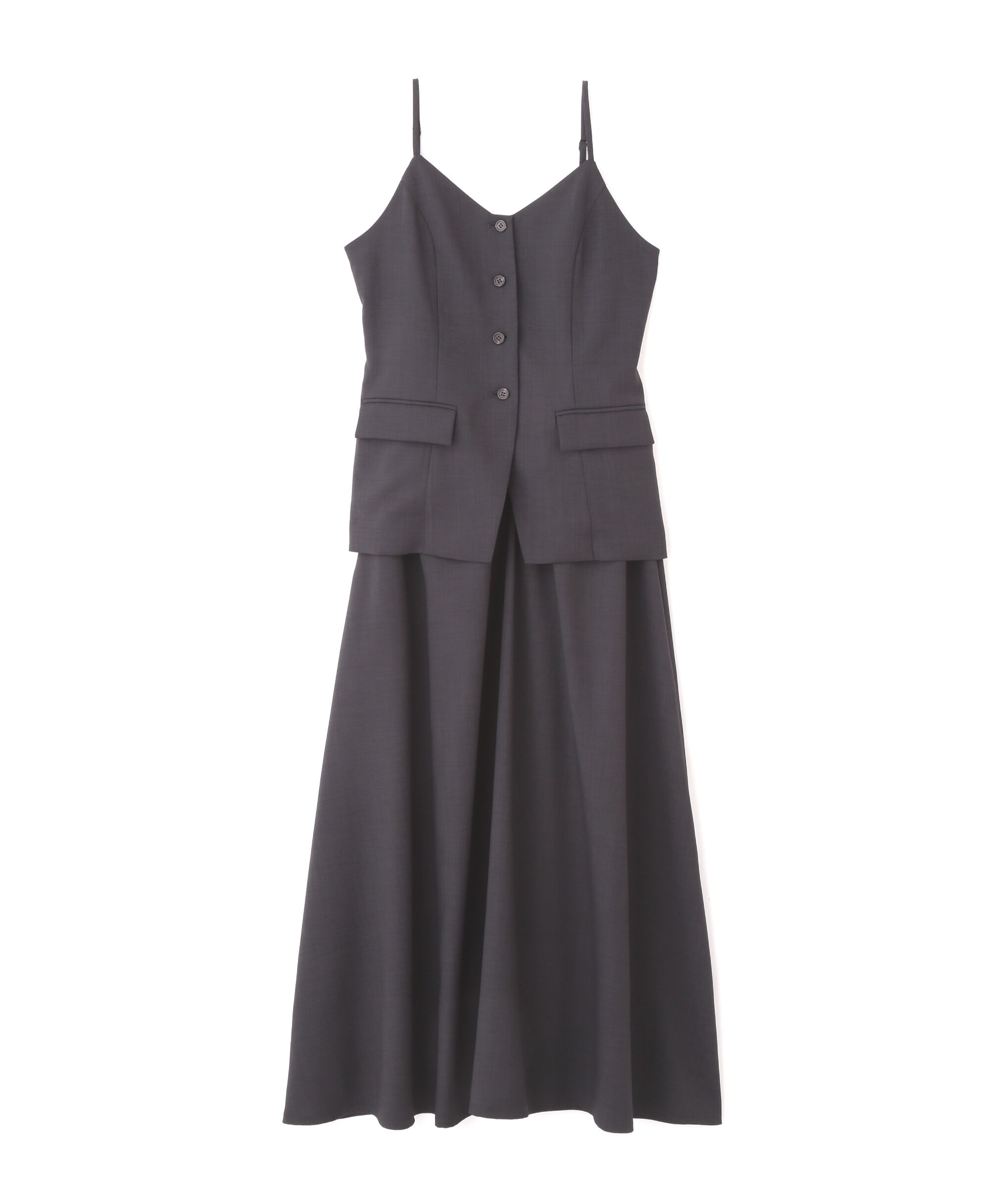  「ビスチェトップ＆スカートセット」|ワンピース|