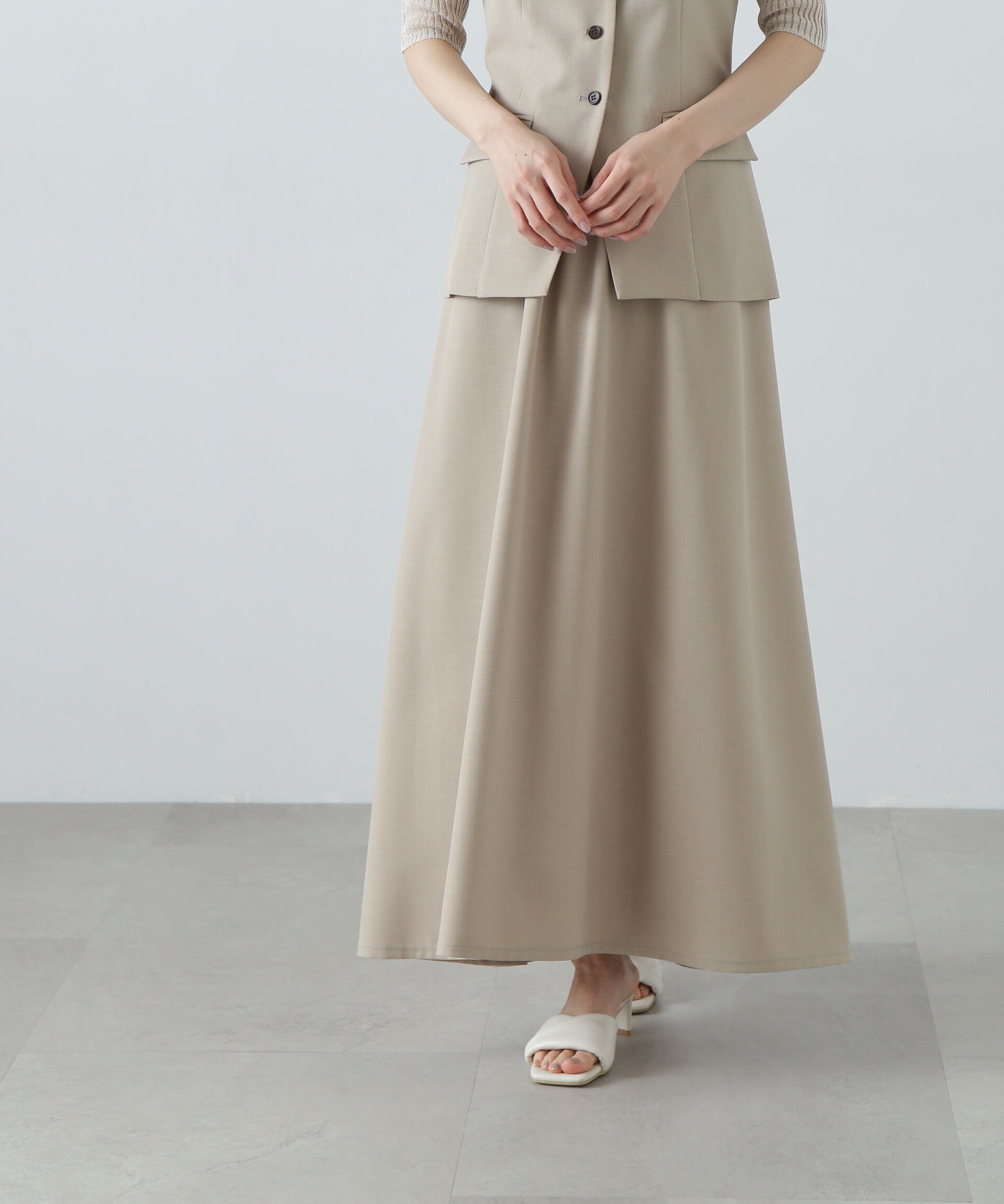  「ビスチェトップ＆スカートセット」|ワンピース|