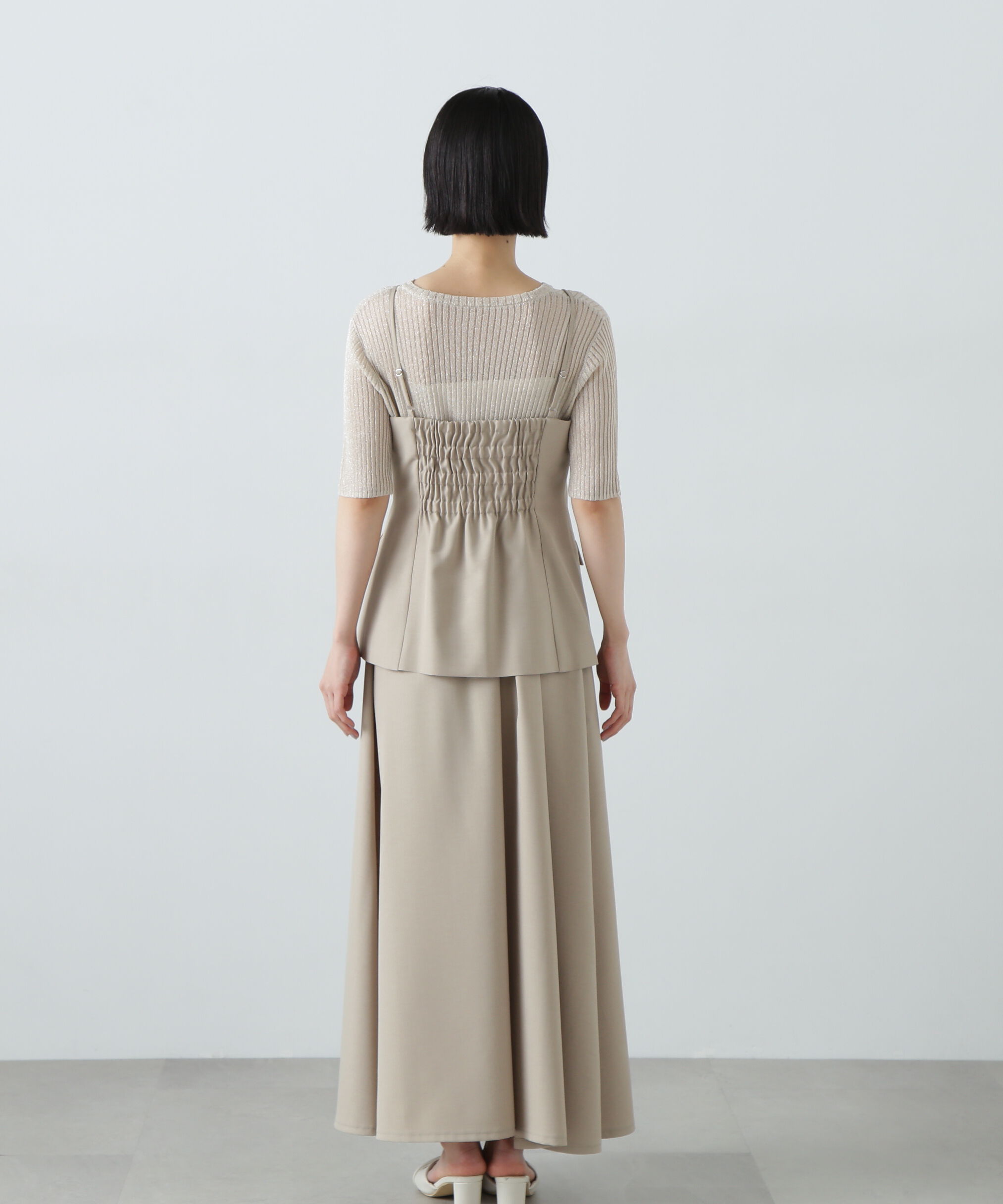  「ビスチェトップ＆スカートセット」|ワンピース|