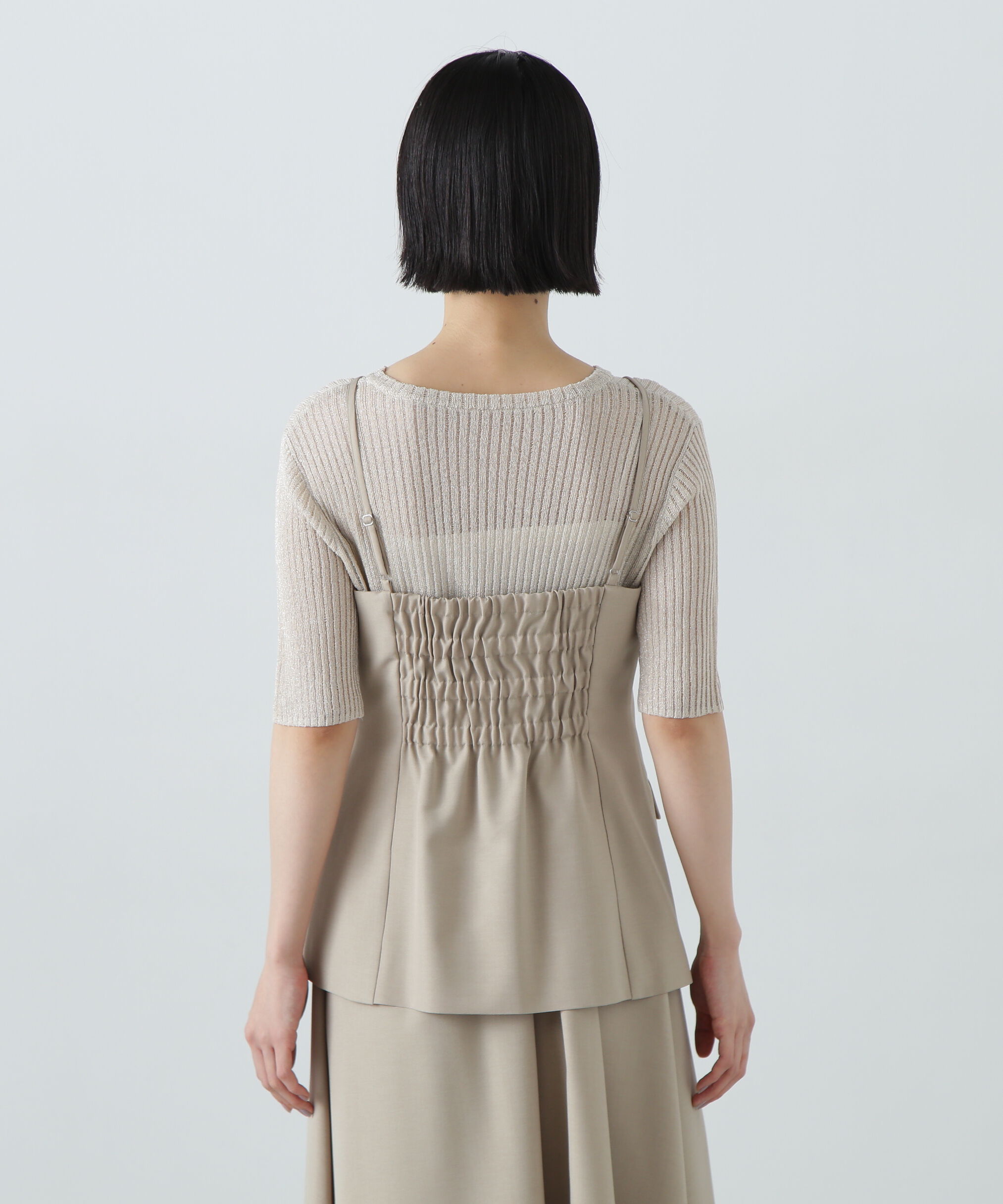  「ビスチェトップ＆スカートセット」|ワンピース|