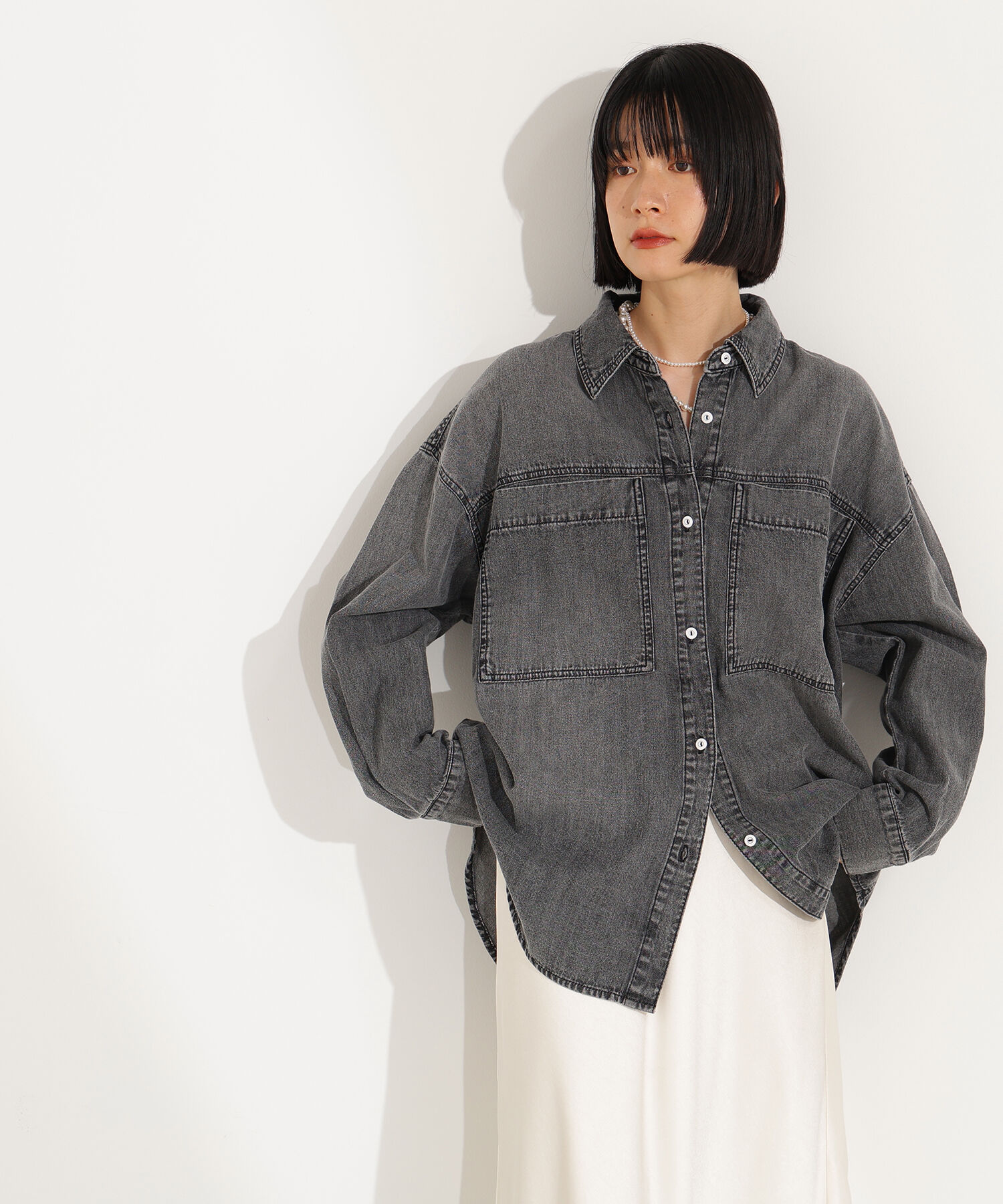  「デニムオーバーシャツ」|シャツ・ブラウス|