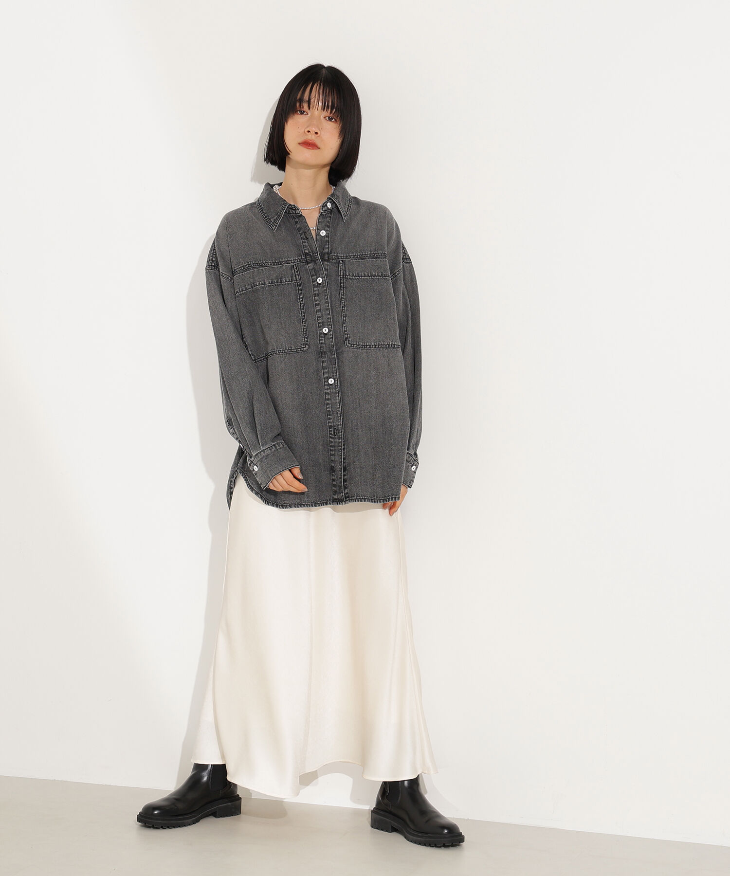  「デニムオーバーシャツ」|シャツ・ブラウス|