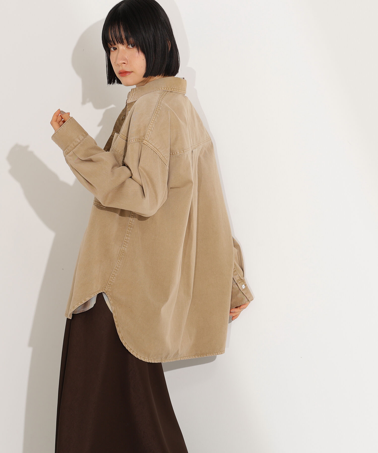  「デニムオーバーシャツ」|シャツ・ブラウス|