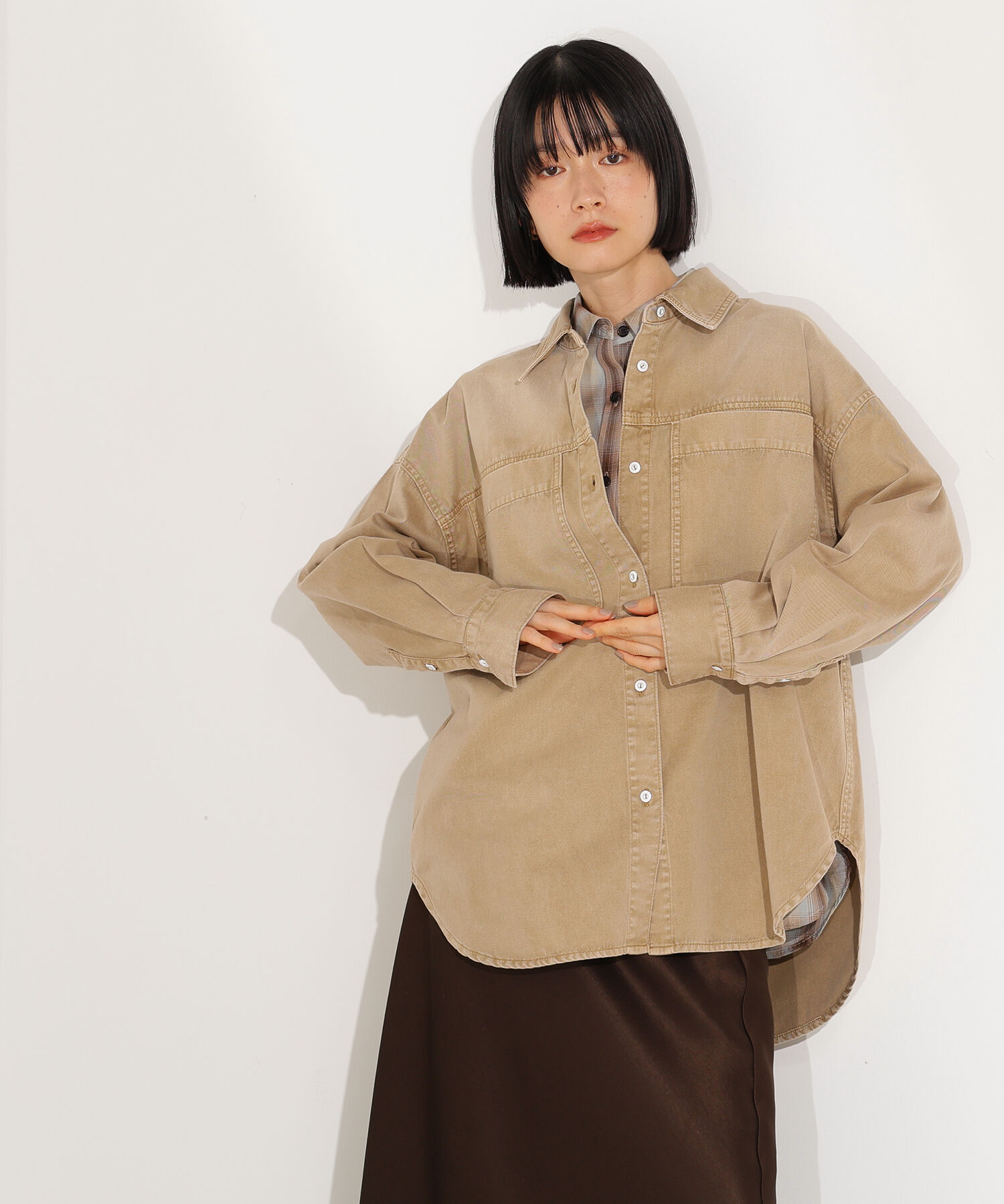  「デニムオーバーシャツ」|シャツ・ブラウス|