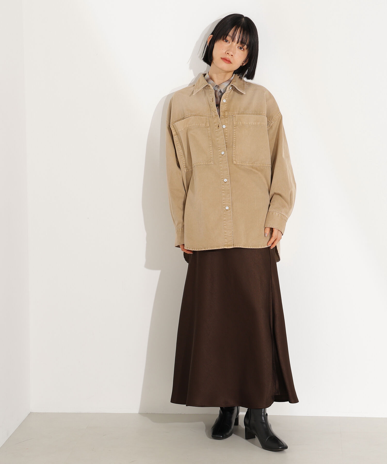  「デニムオーバーシャツ」|シャツ・ブラウス|