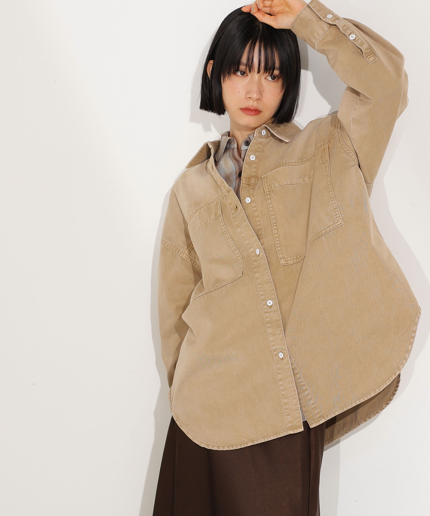  「デニムオーバーシャツ」|シャツ・ブラウス|