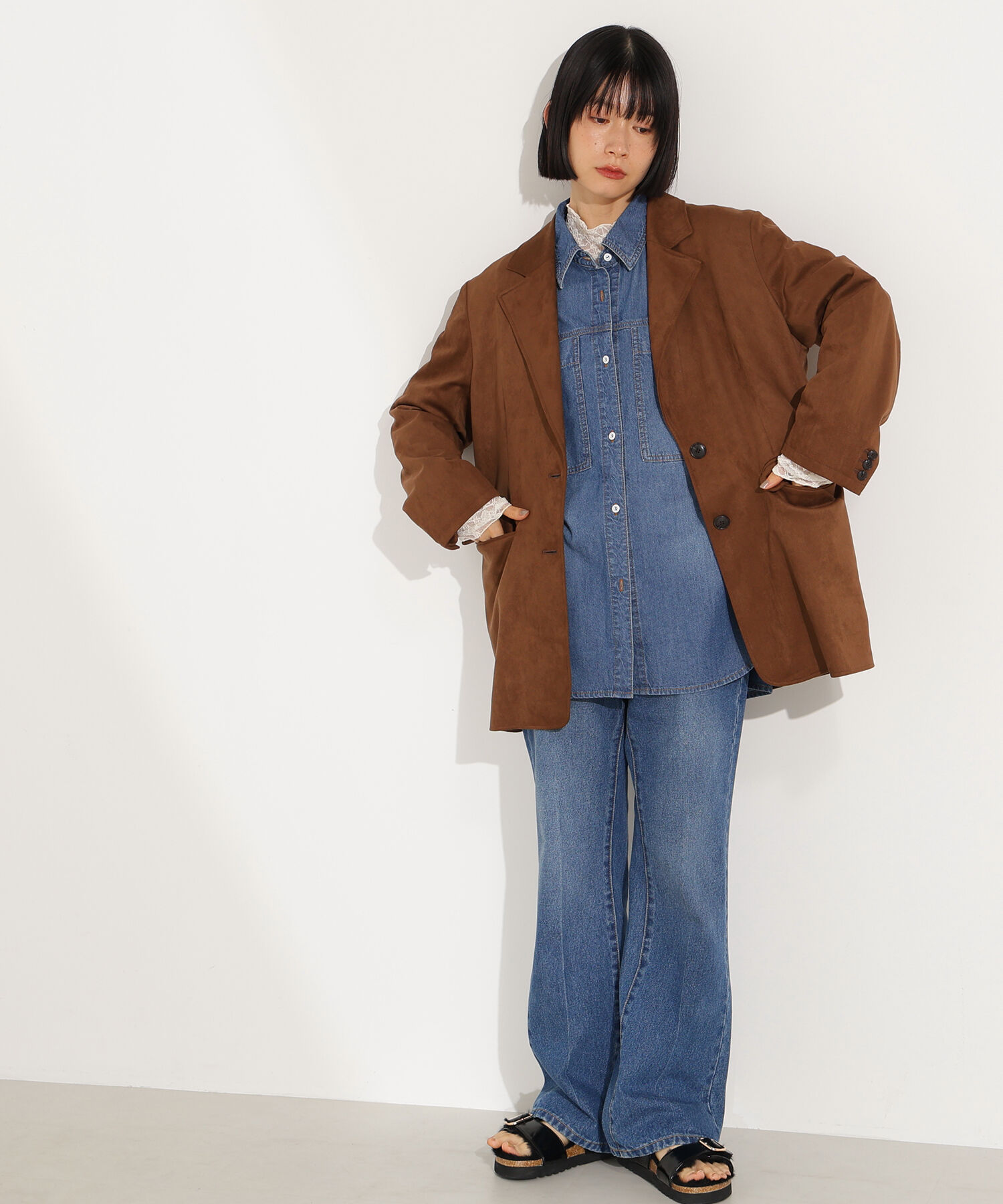  「デニムオーバーシャツ」|シャツ・ブラウス|