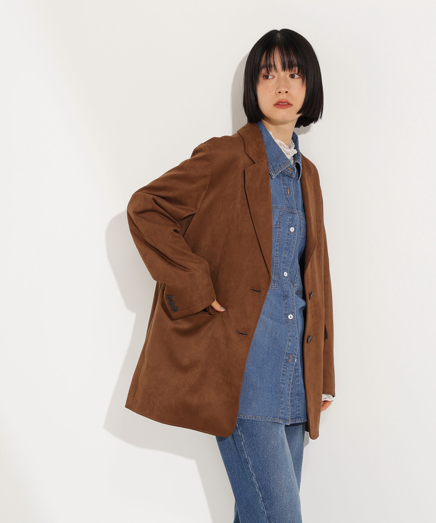  「デニムオーバーシャツ」|シャツ・ブラウス|