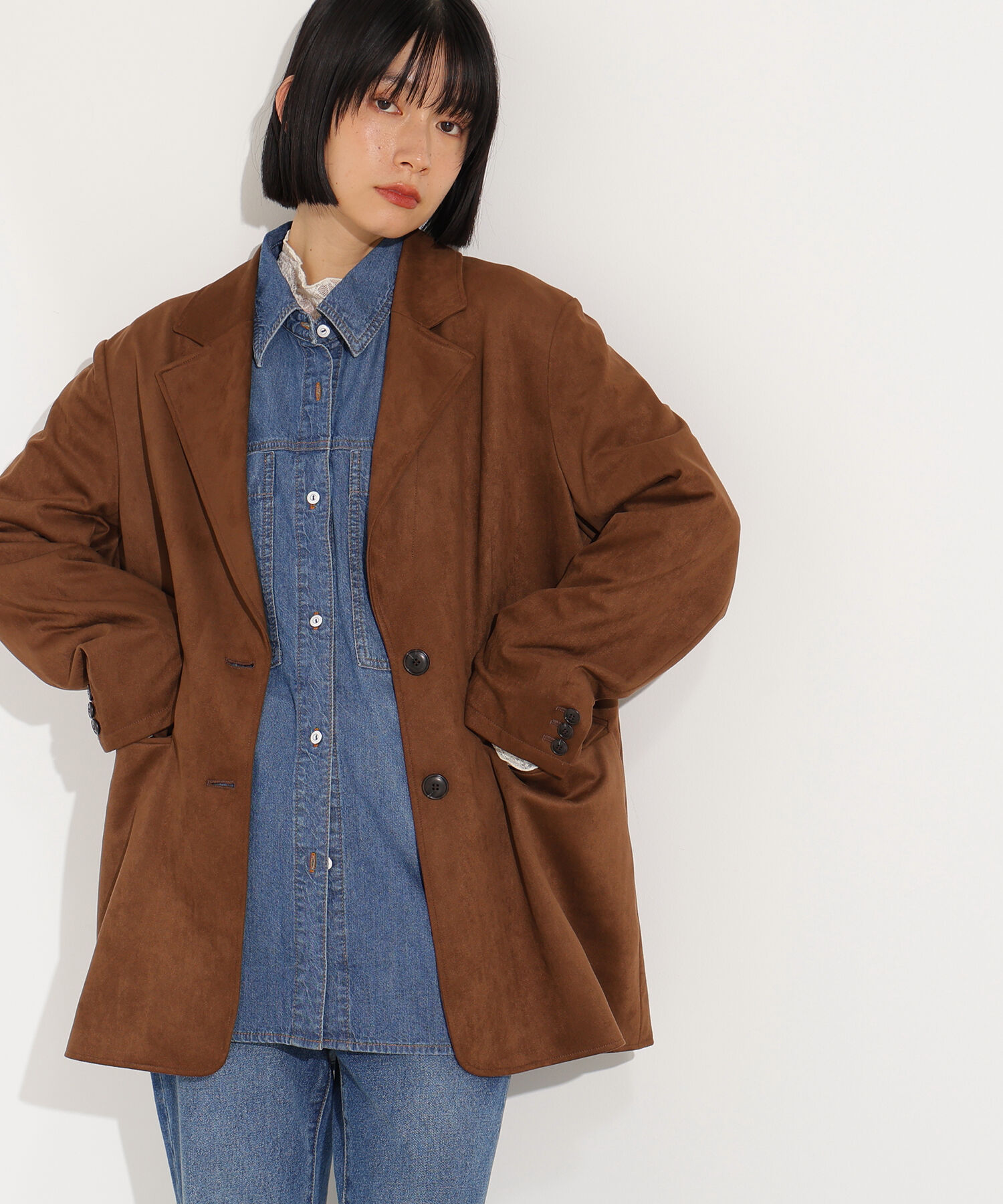  「デニムオーバーシャツ」|シャツ・ブラウス|