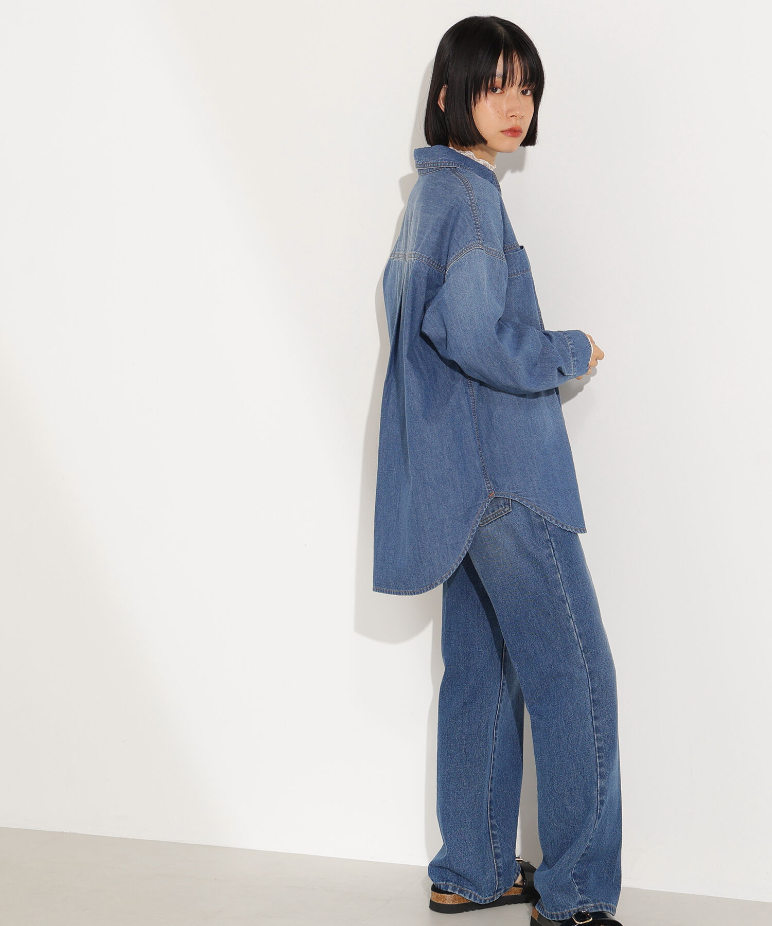  「デニムオーバーシャツ」|シャツ・ブラウス|