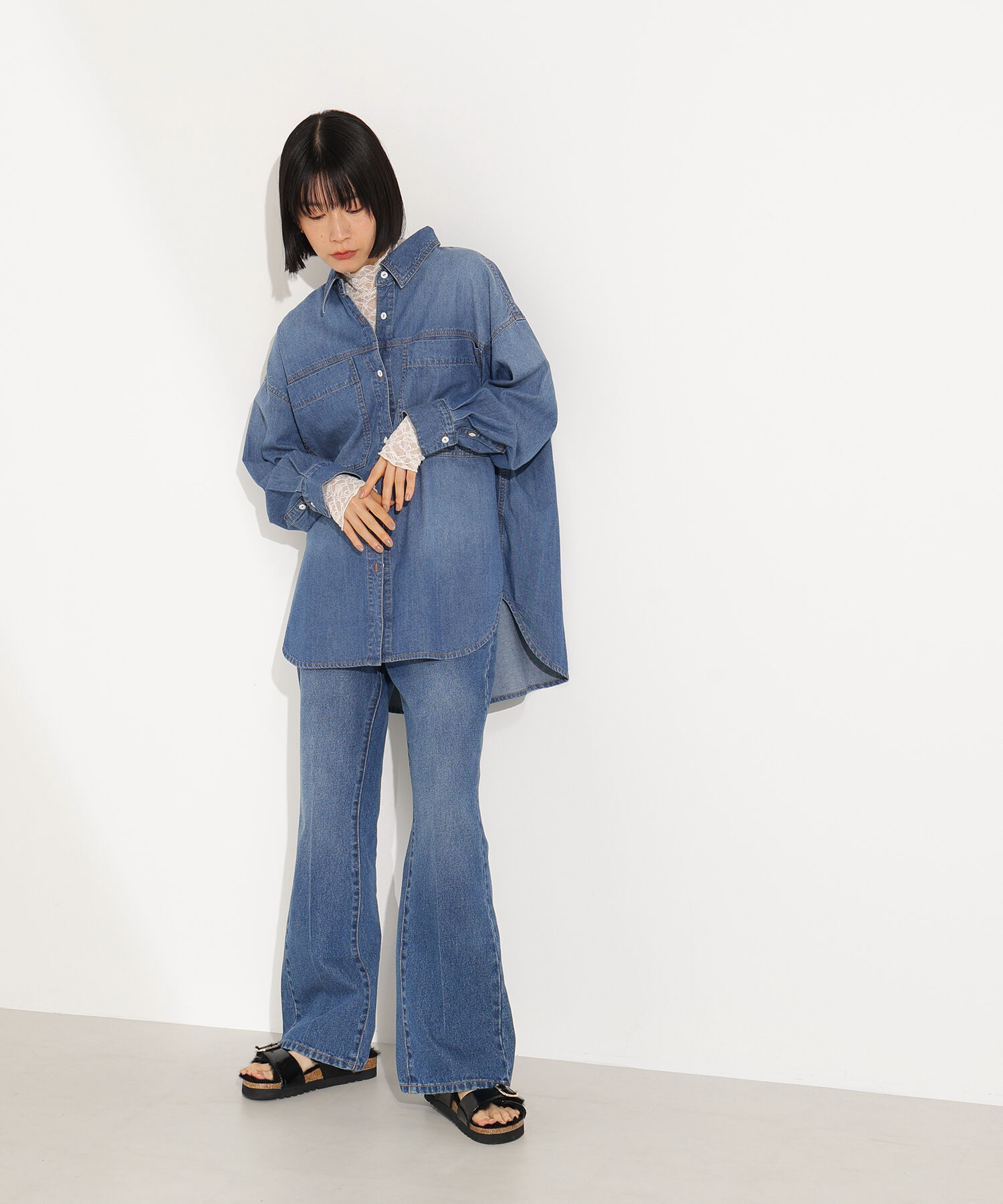  「デニムオーバーシャツ」|シャツ・ブラウス|