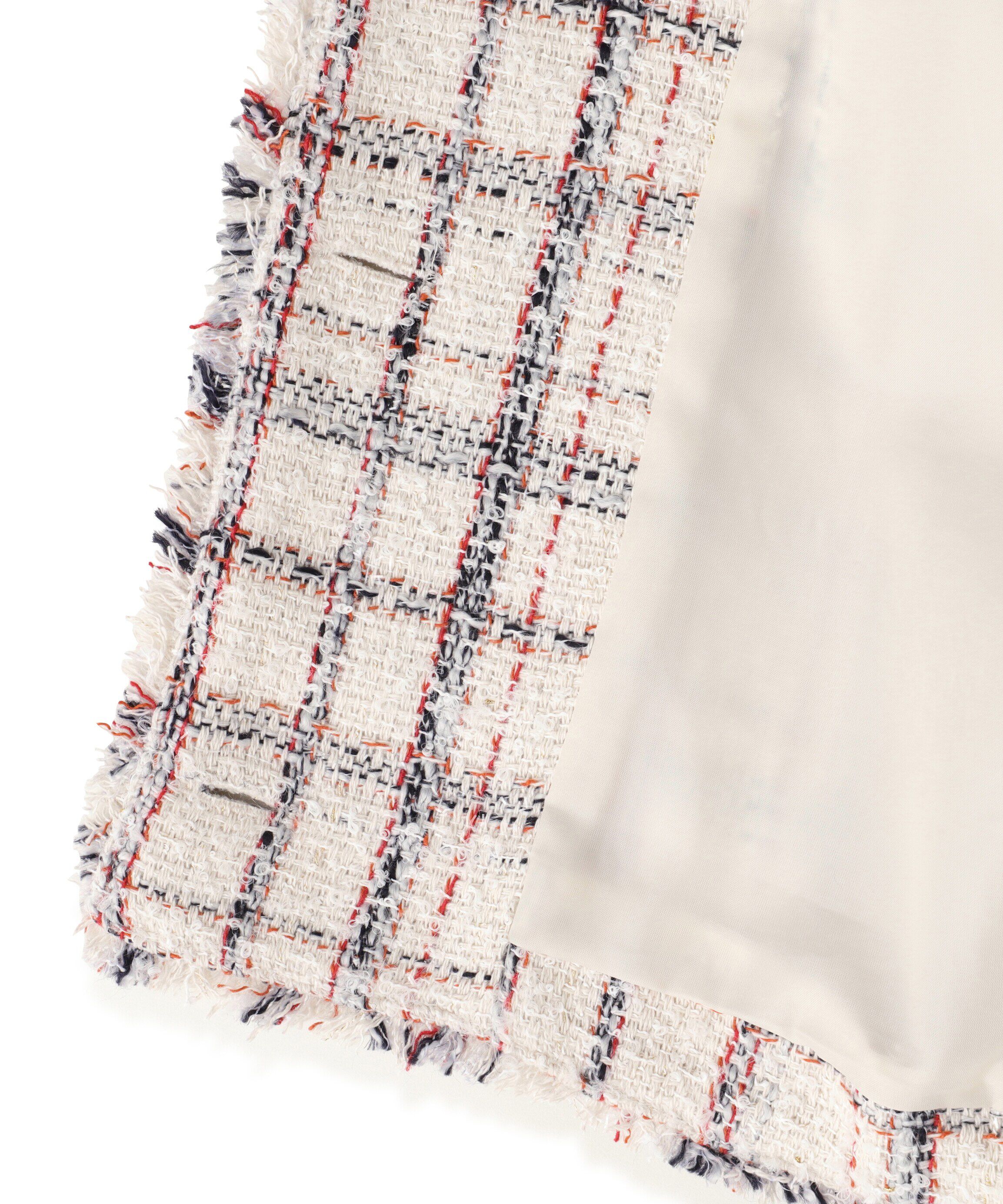  「ノーカラーツイードジャケット　24AW」|ブルゾン・スタジャン|