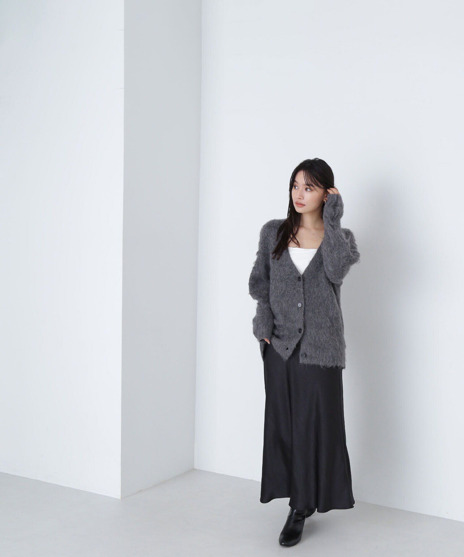  「＜起毛ニットシリーズ＞Ｖネックカーディガン　24AW」|ニット・セーター|