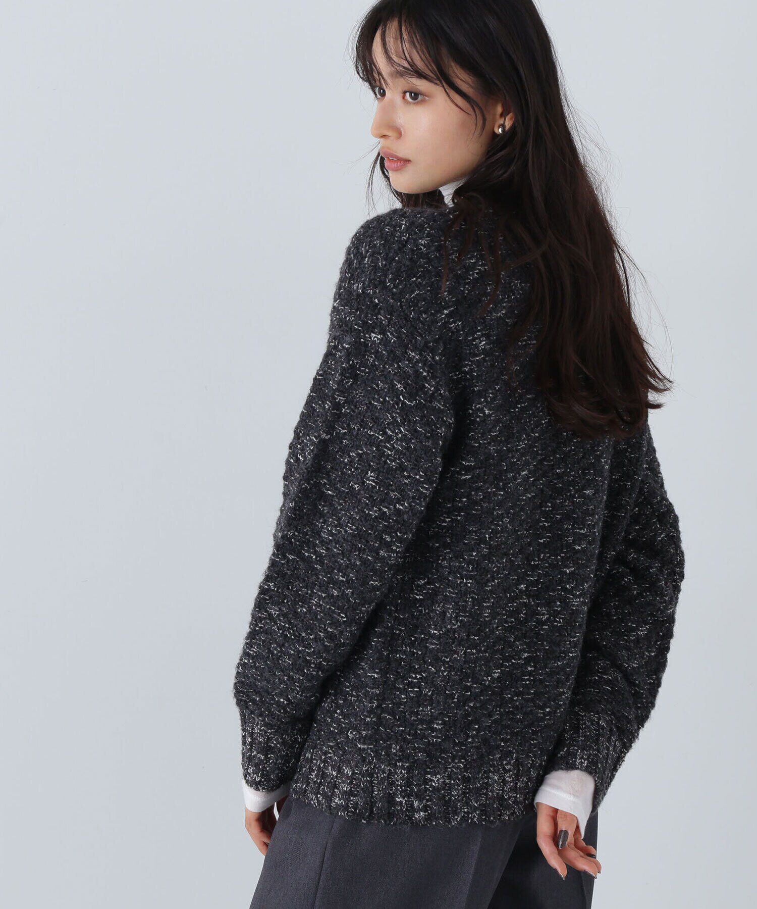  「ツイーディーボクシーカーディガン　24AW」|ニット・セーター|