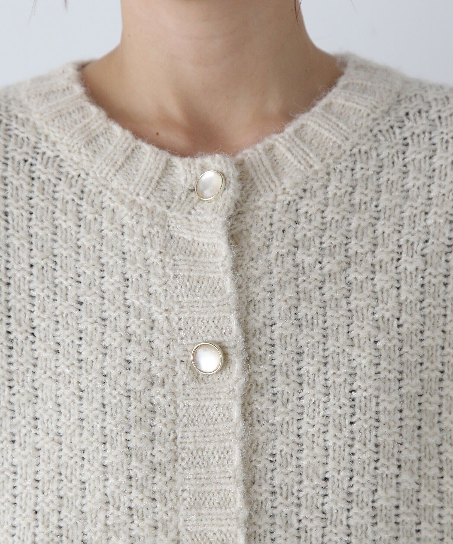  「ツイーディーボクシーカーディガン　24AW」|ニット・セーター|