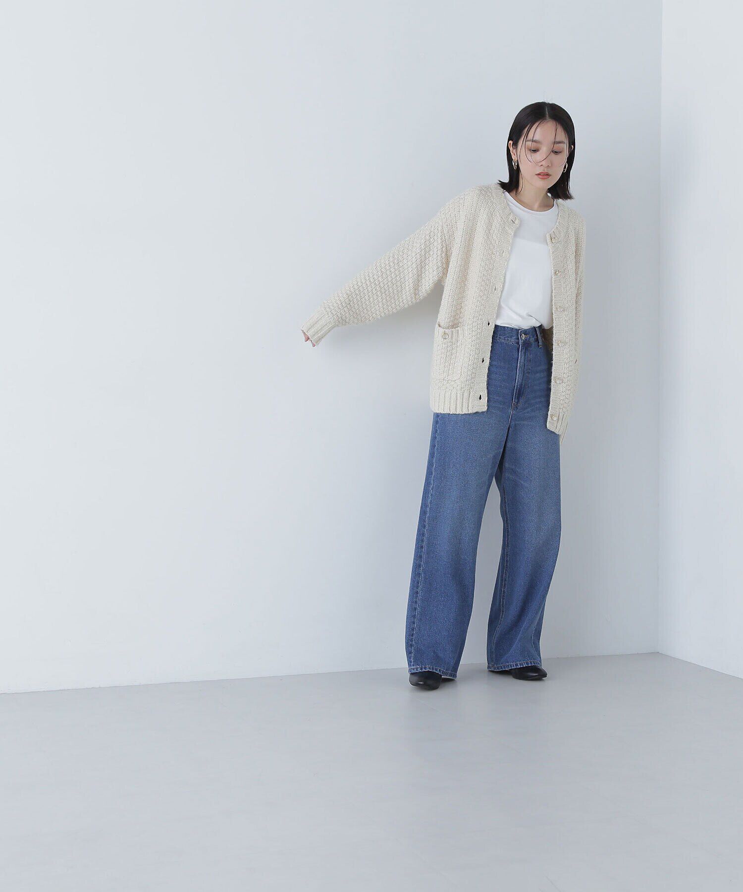  「ツイーディーボクシーカーディガン　24AW」|ニット・セーター|