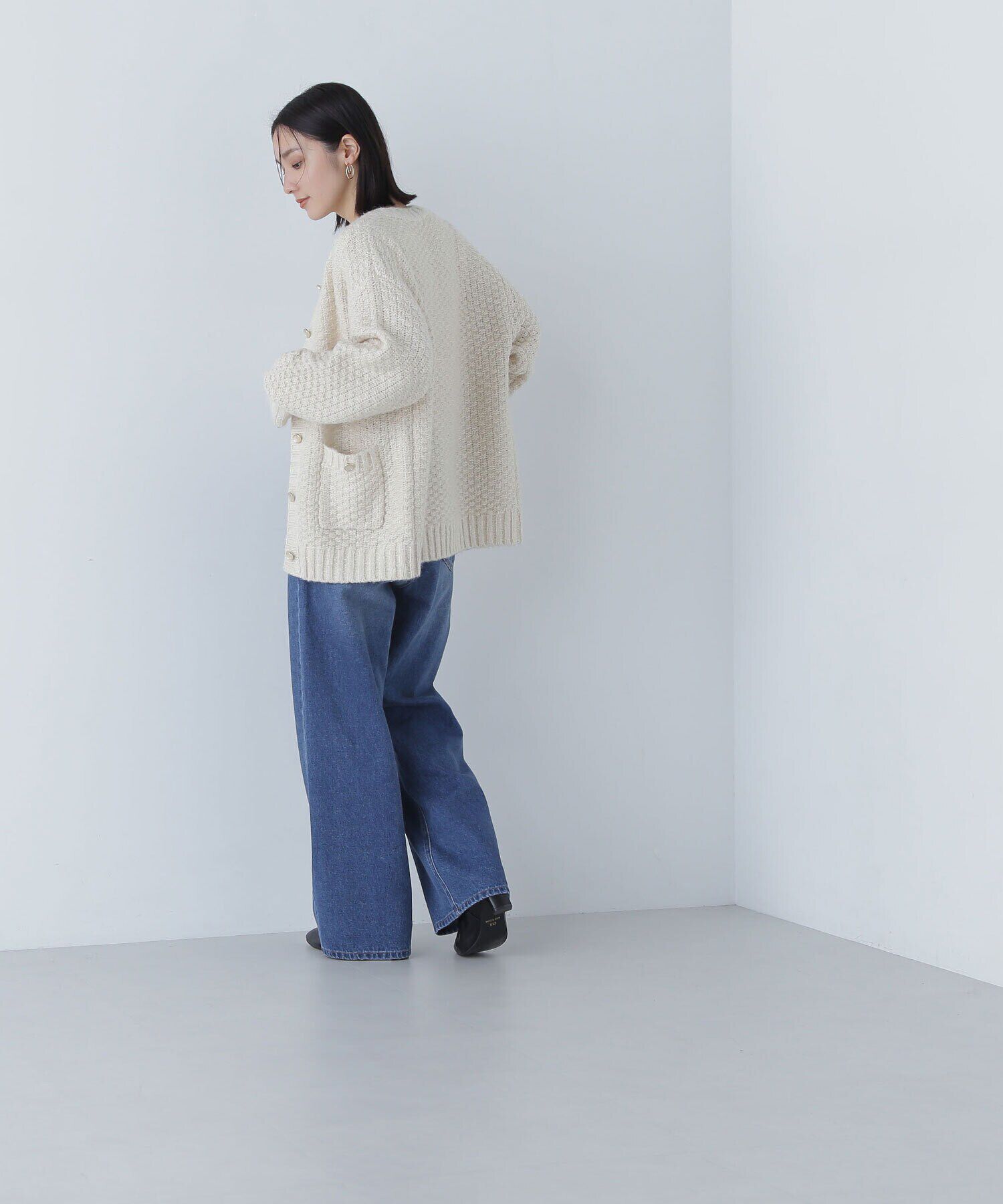  「ツイーディーボクシーカーディガン　24AW」|ニット・セーター|