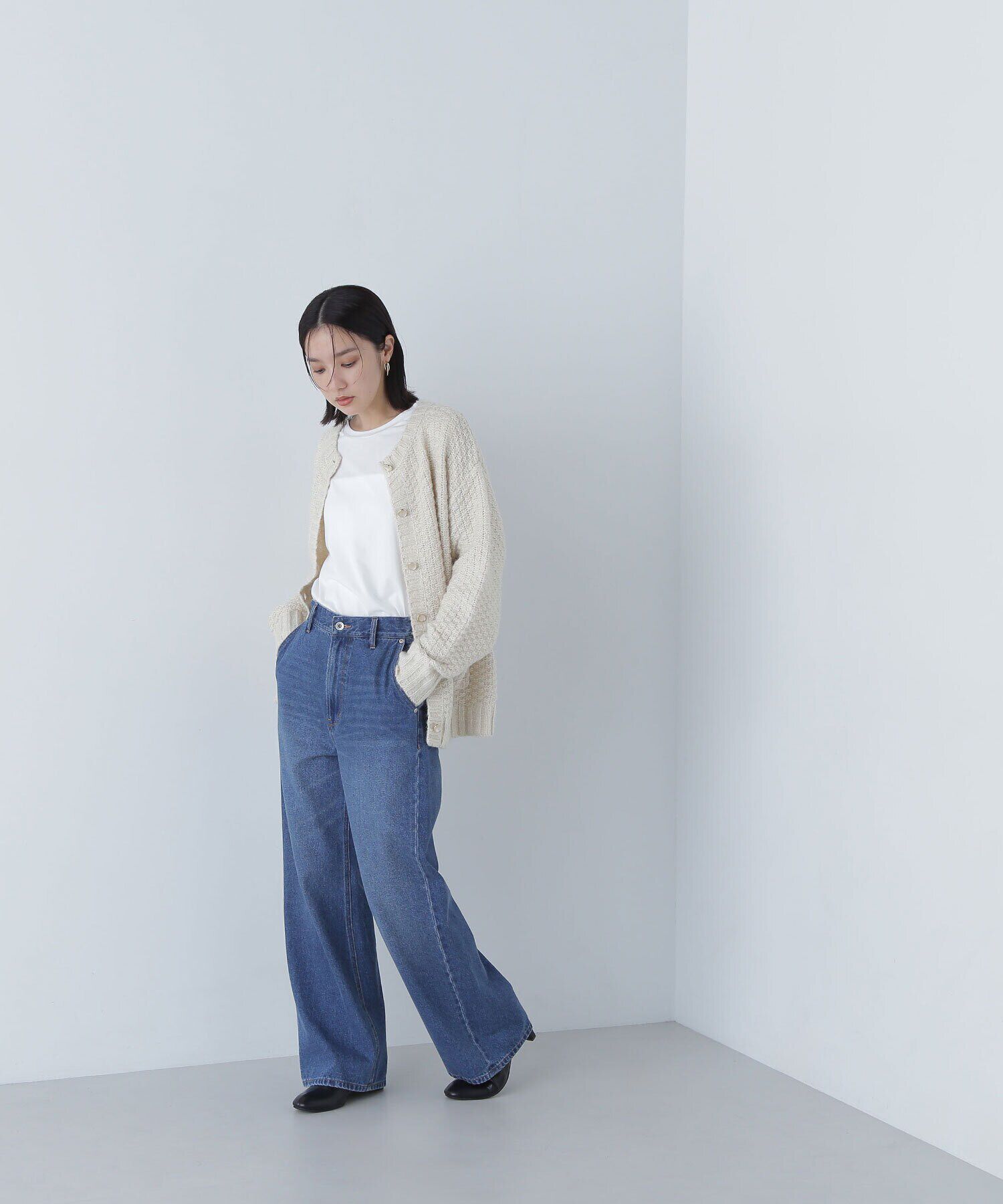  「ツイーディーボクシーカーディガン　24AW」|ニット・セーター|