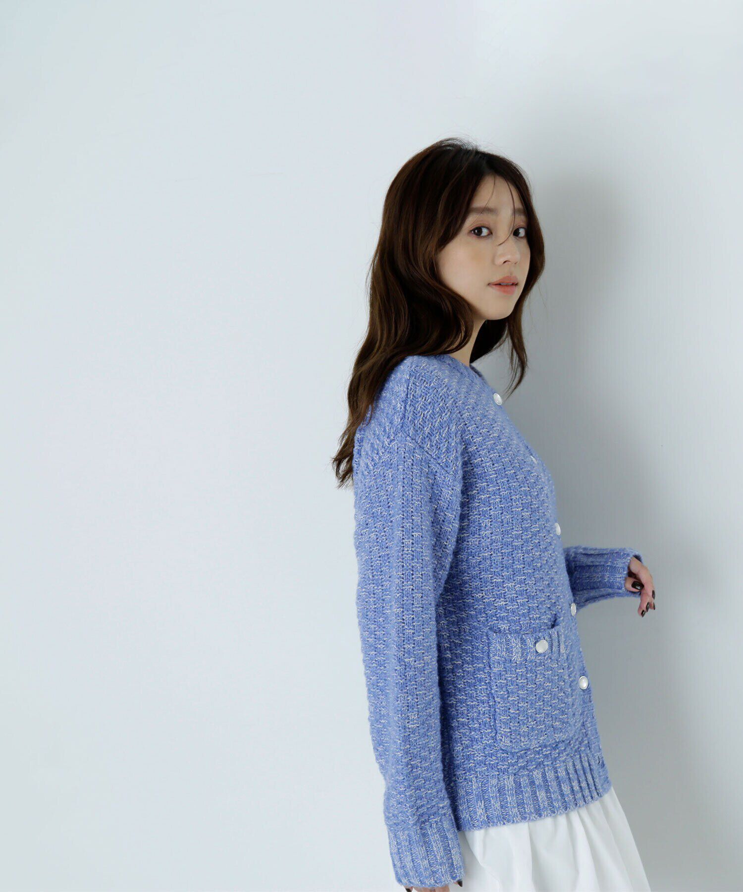  「ツイーディーボクシーカーディガン　24AW」|ニット・セーター|