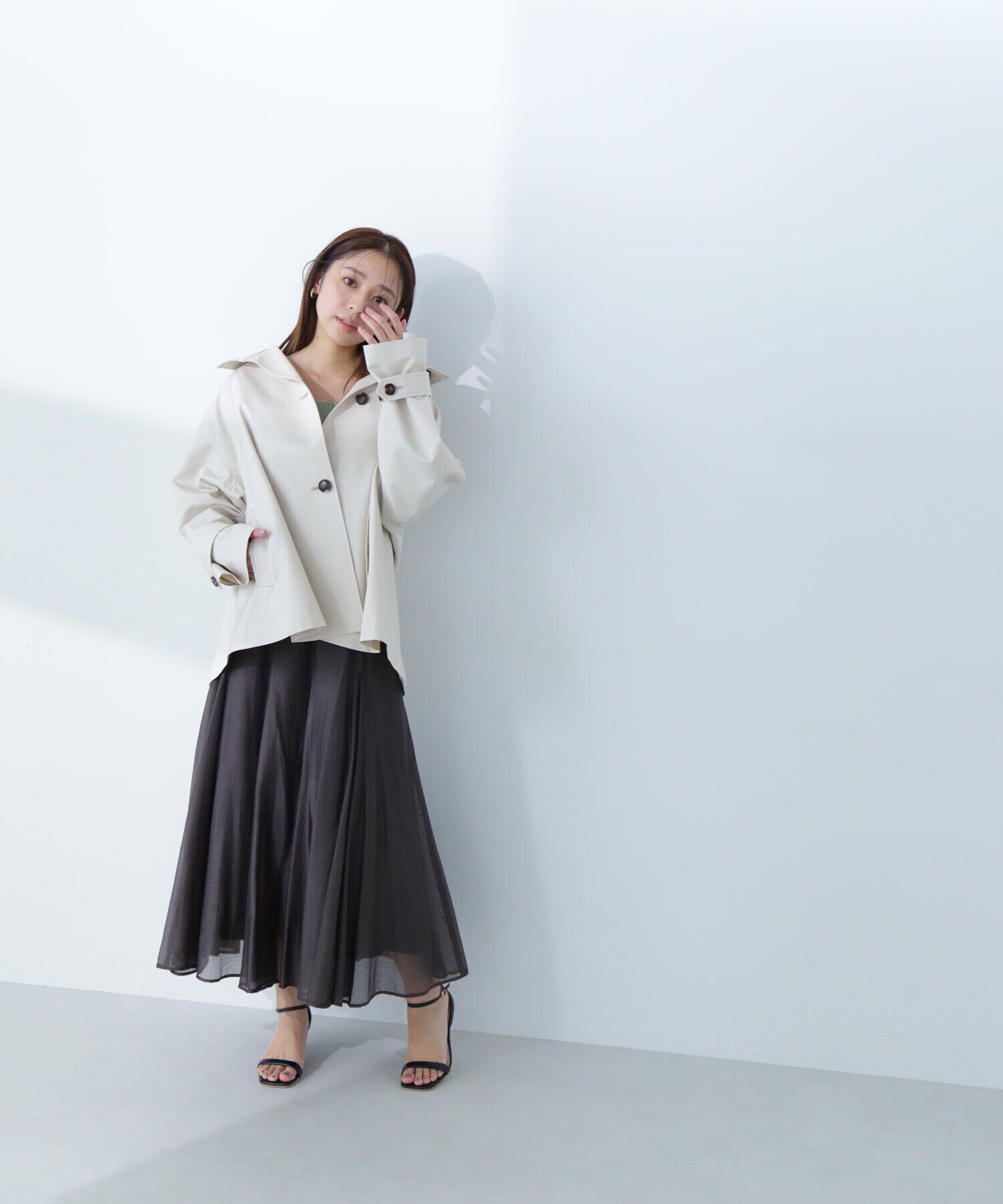  「シャイニーシアーボイルスカート」|スカート|