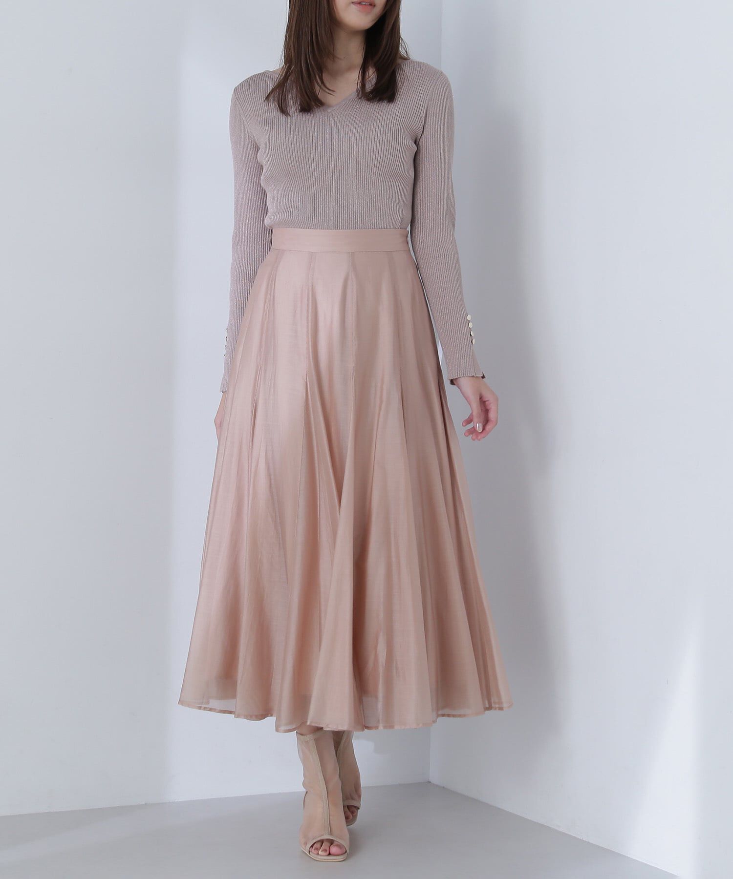  「シャイニーシアーボイルスカート」|スカート|