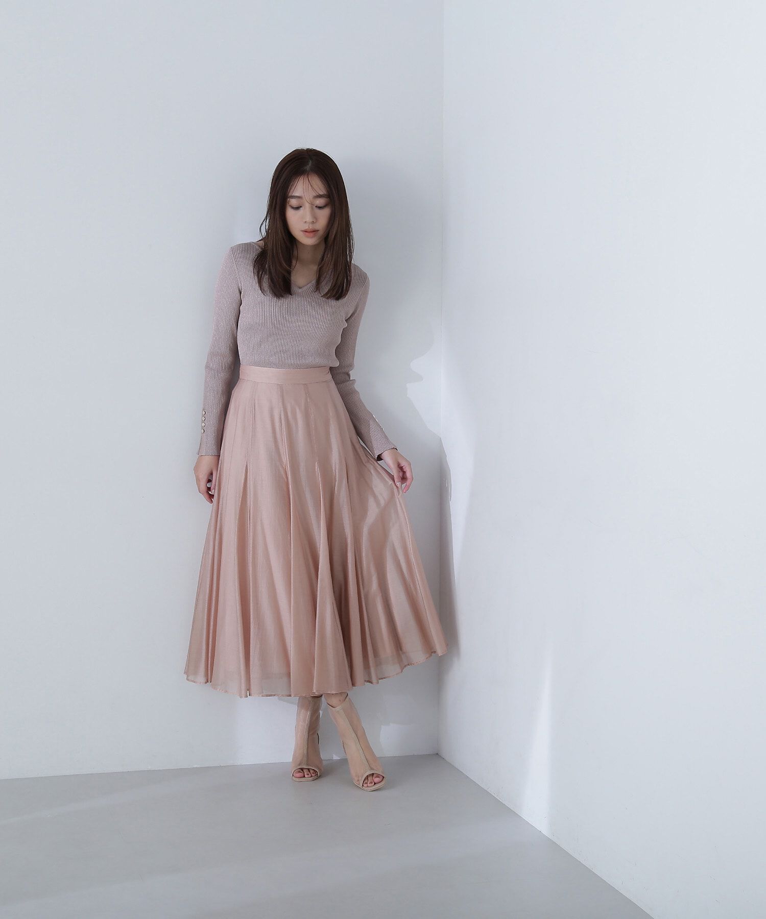  「シャイニーシアーボイルスカート」|スカート|