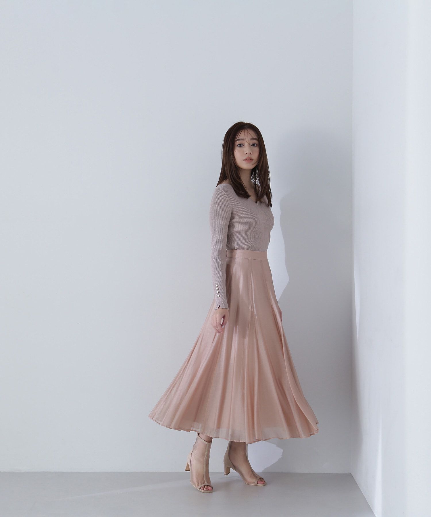  「シャイニーシアーボイルスカート」|スカート|