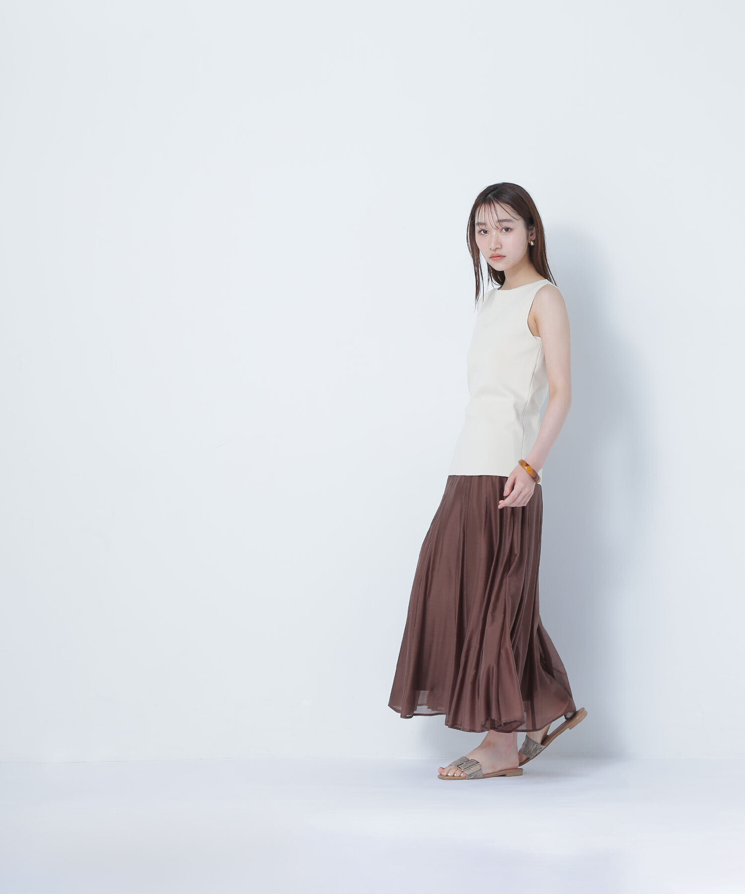  「シャイニーシアーボイルスカート」|スカート|