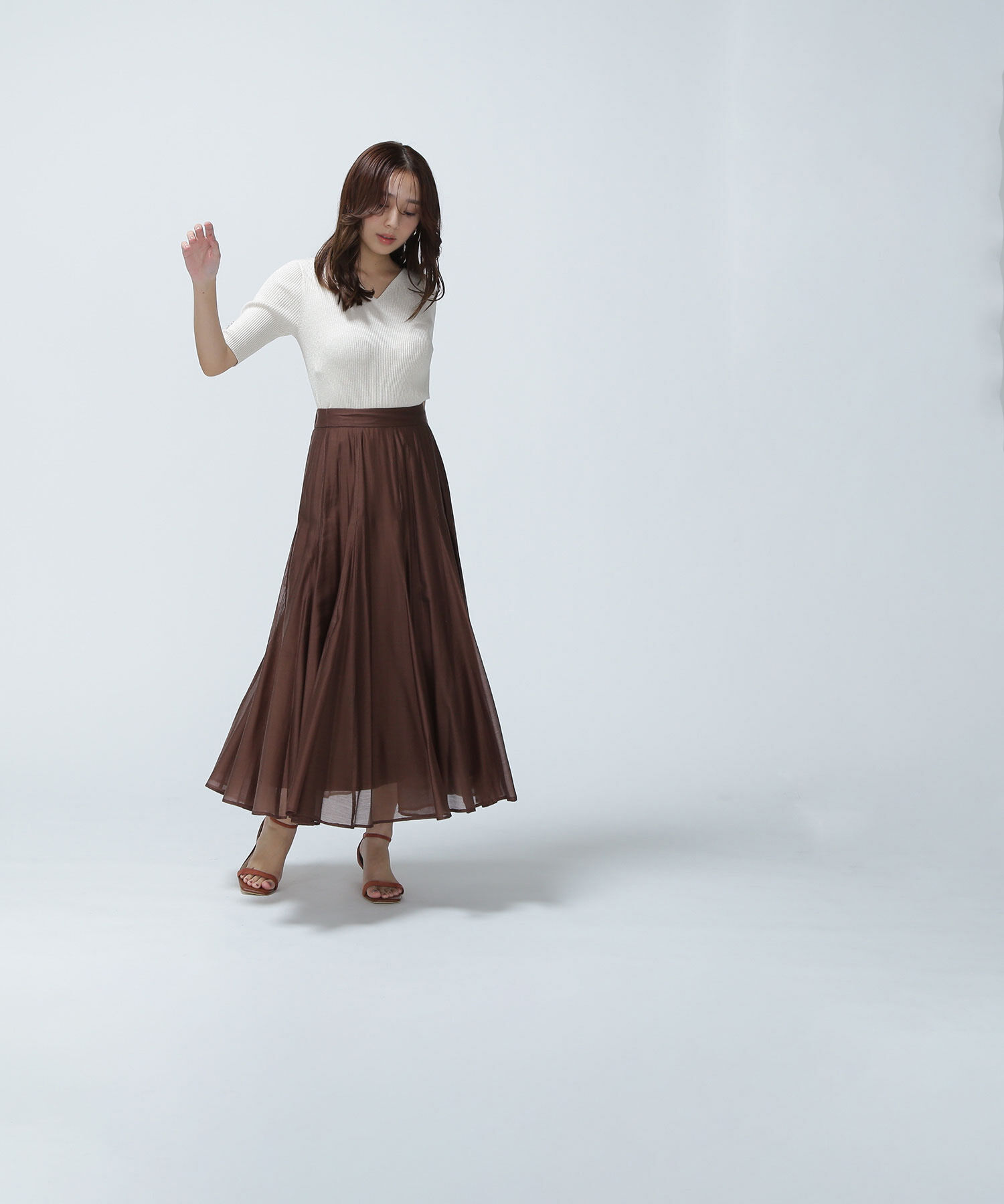  「シャイニーシアーボイルスカート」|スカート|