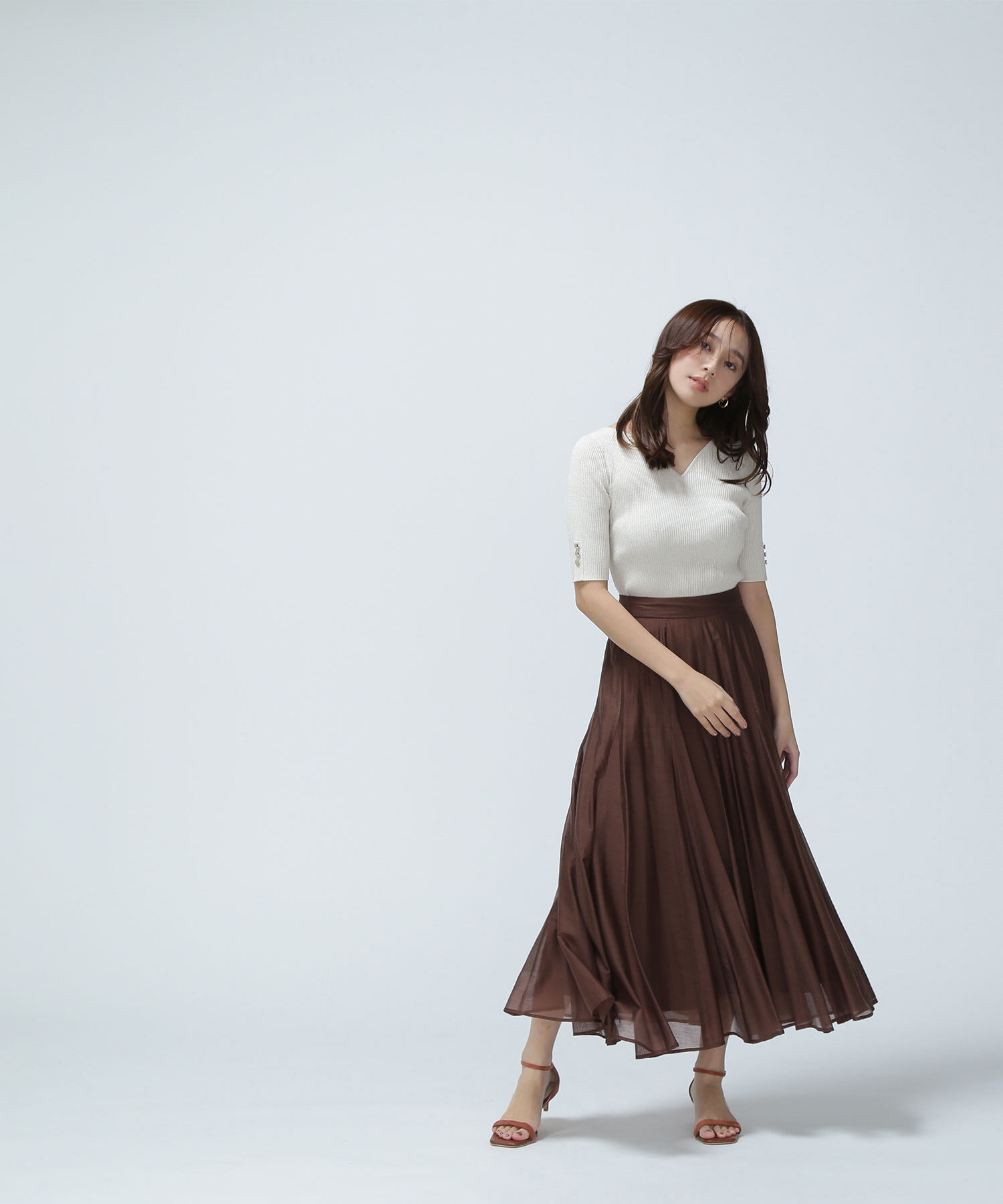  「シャイニーシアーボイルスカート」|スカート|