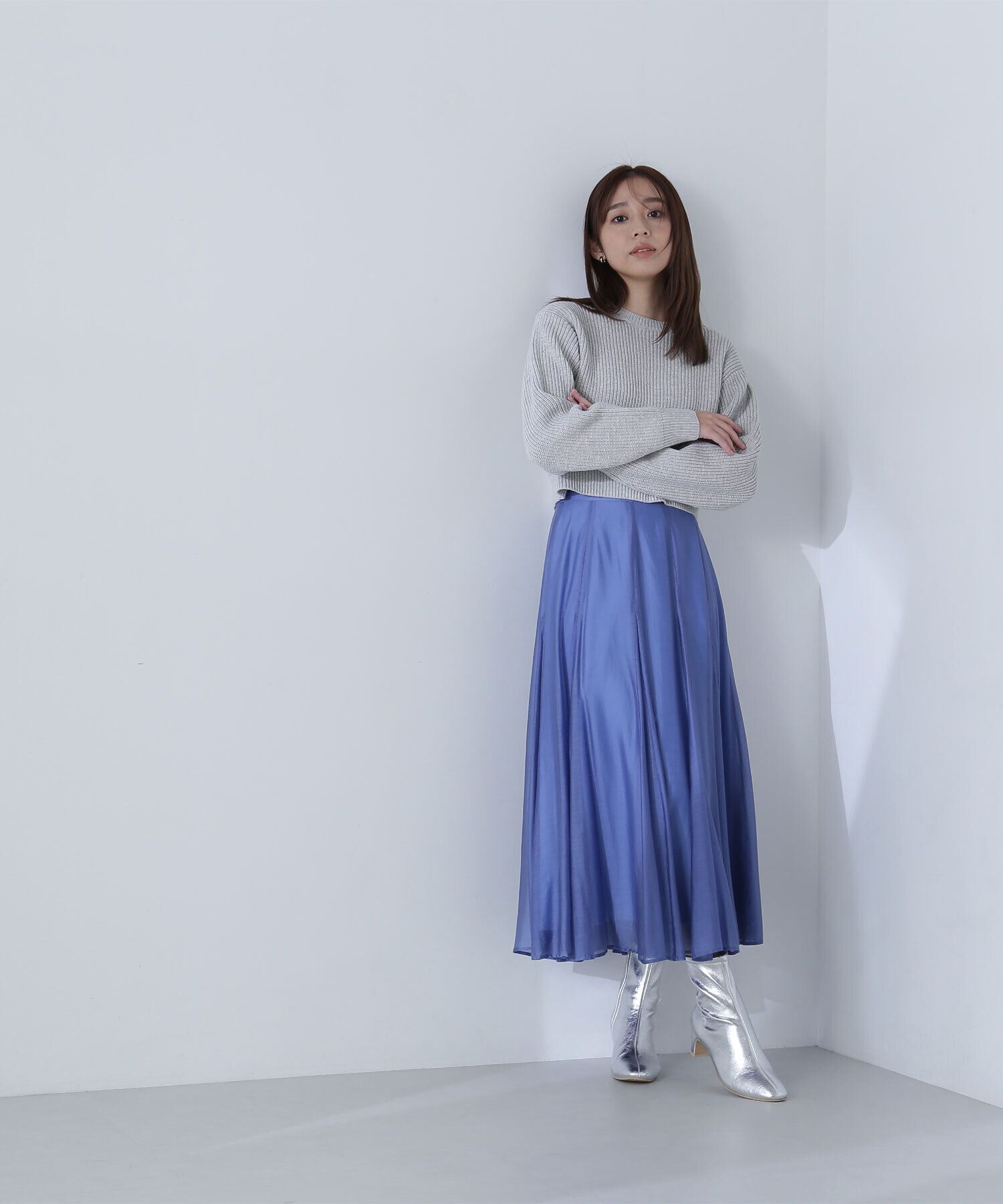  「シャイニーシアーボイルスカート」|スカート|