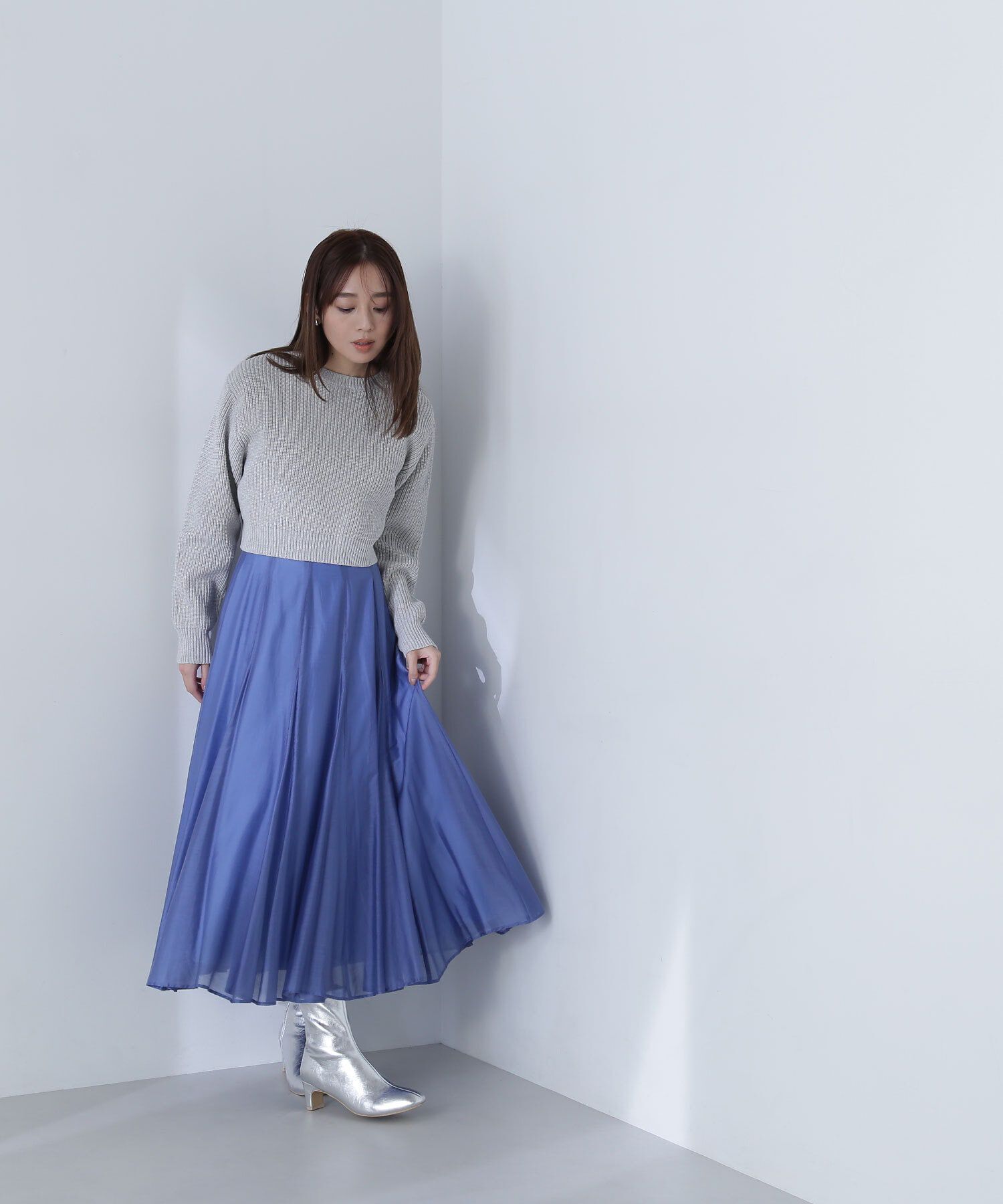  「シャイニーシアーボイルスカート」|スカート|