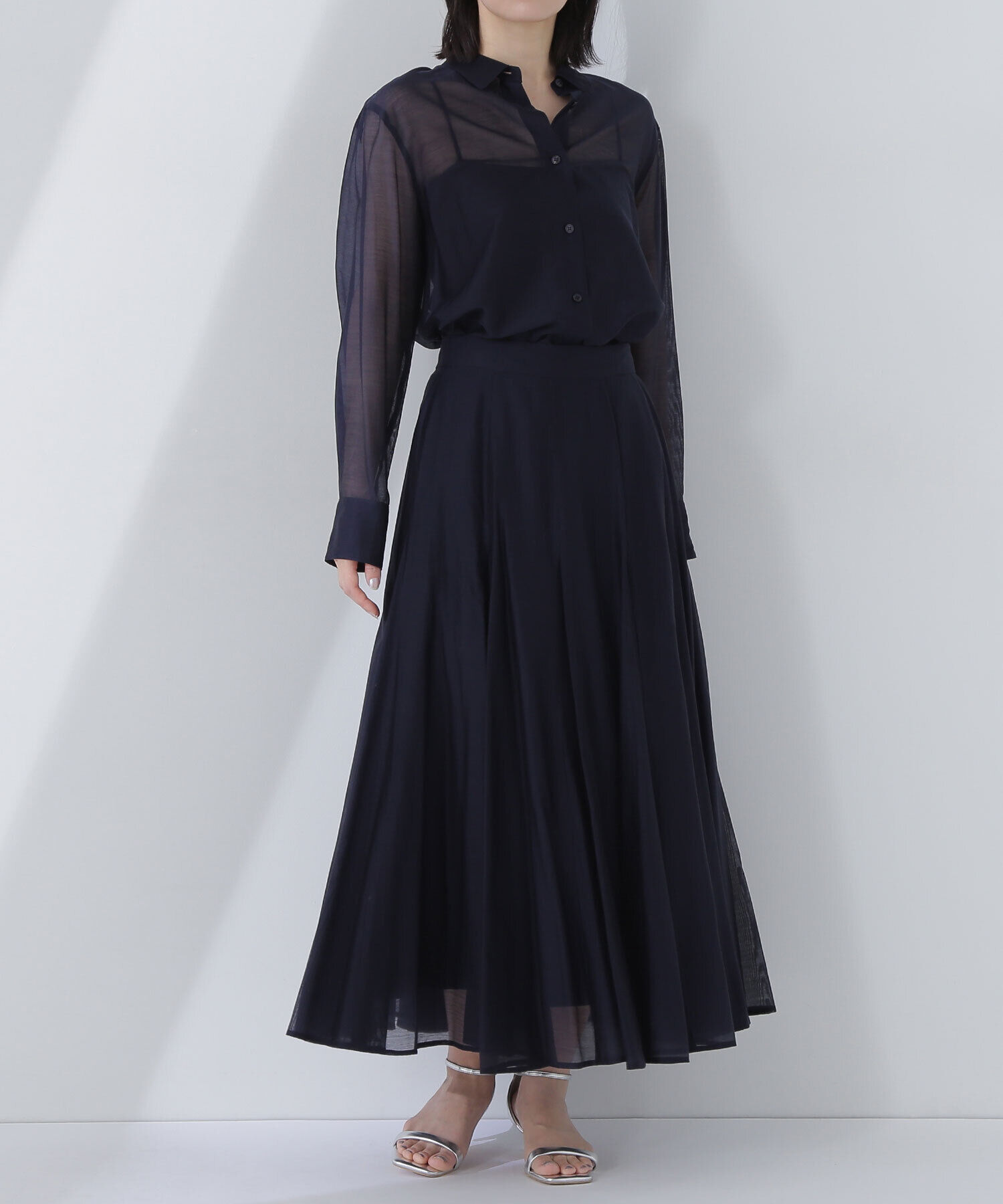  「シャイニーシアーボイルスカート」|スカート|