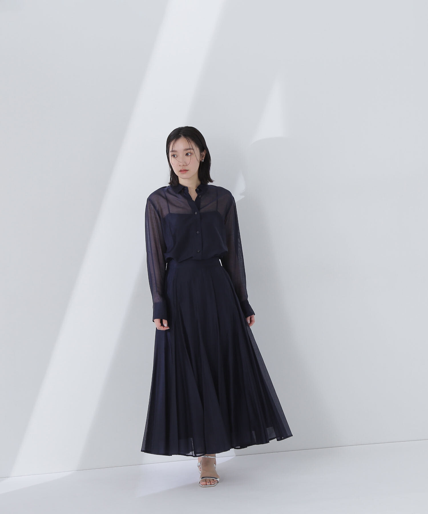  「シャイニーシアーボイルスカート」|スカート|