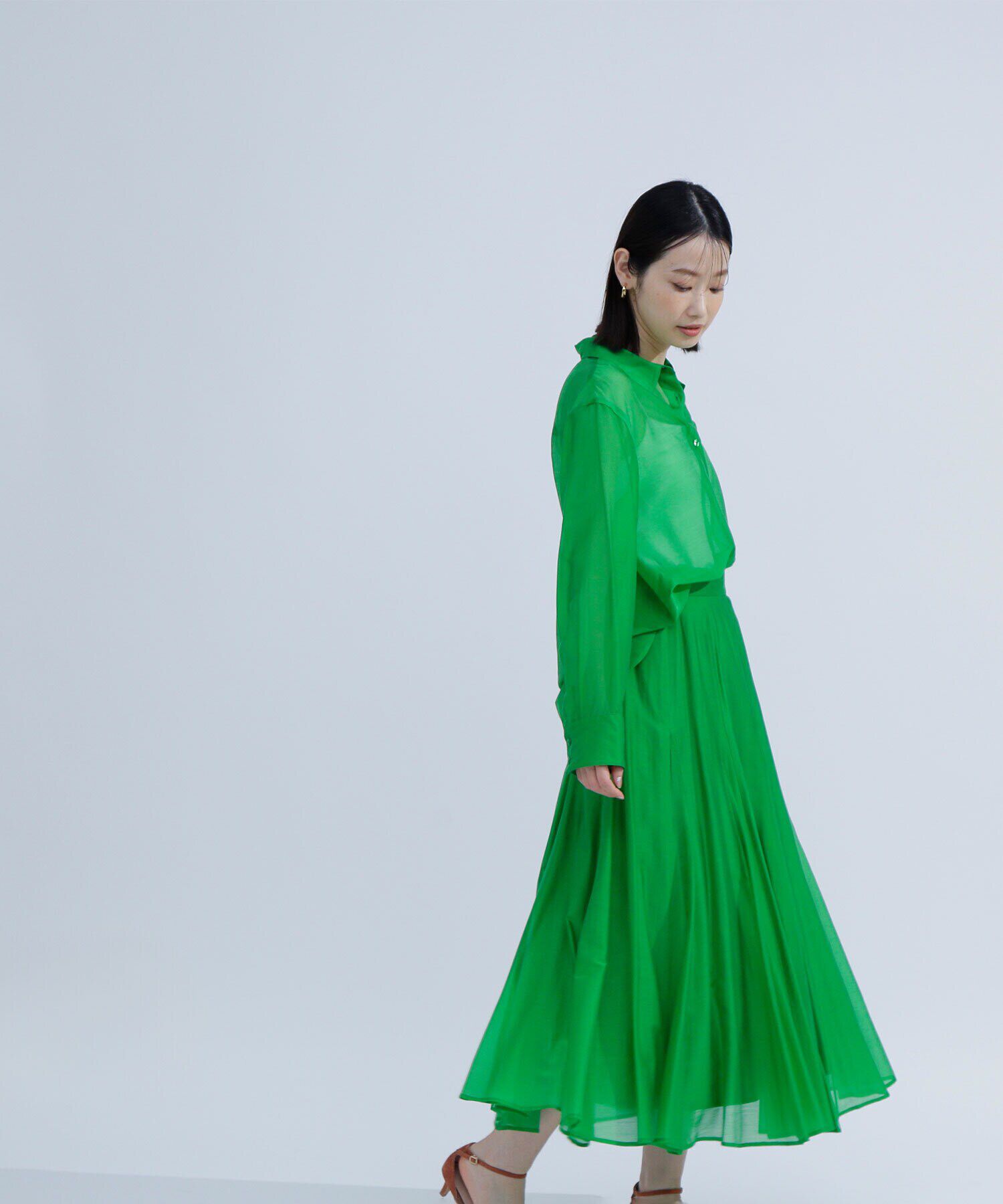  「シャイニーシアーボイルスカート」|スカート|