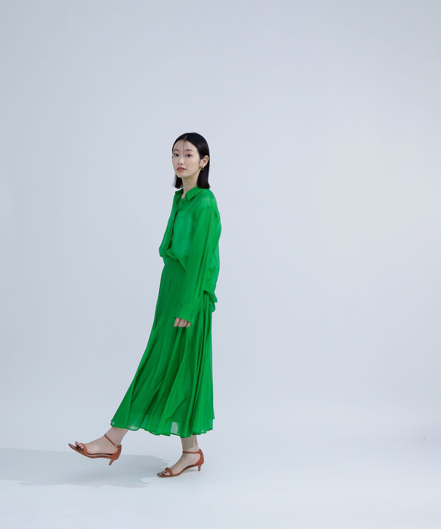  「シャイニーシアーボイルスカート」|スカート|