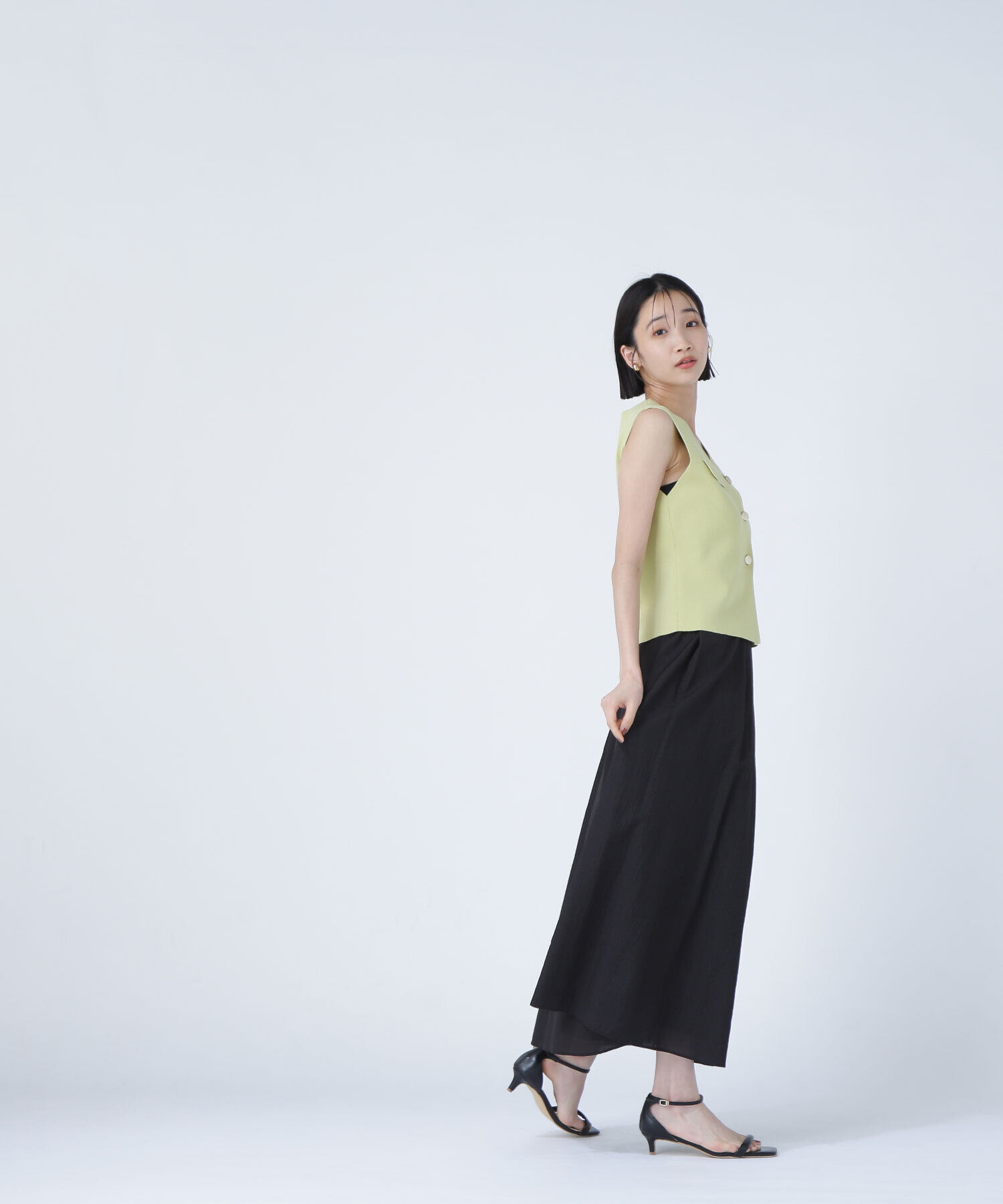  「マイクロギンガムフレアスカート」|スカート|