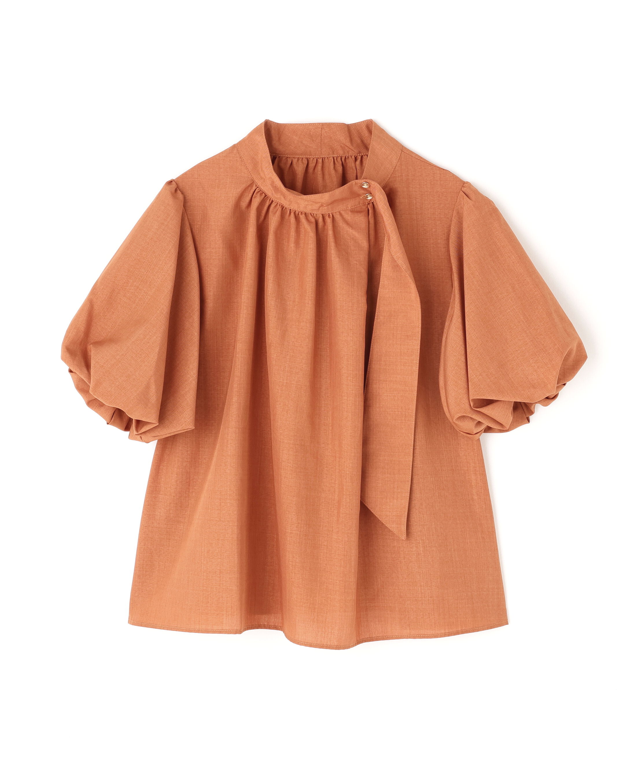  「リネンライクサイドタイブラウス」|シャツ・ブラウス|