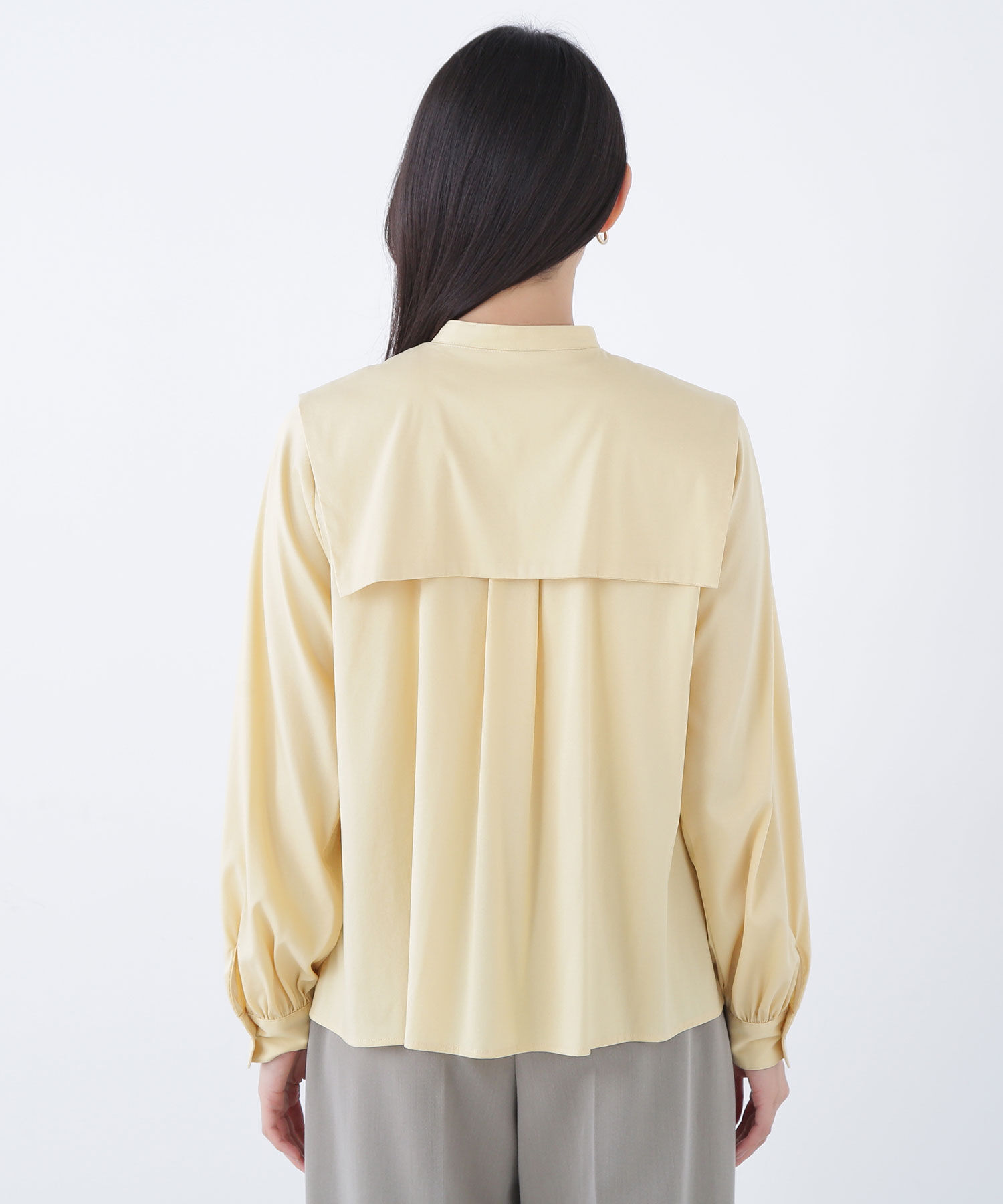  「スクエアカラーブラウス」|シャツ・ブラウス|