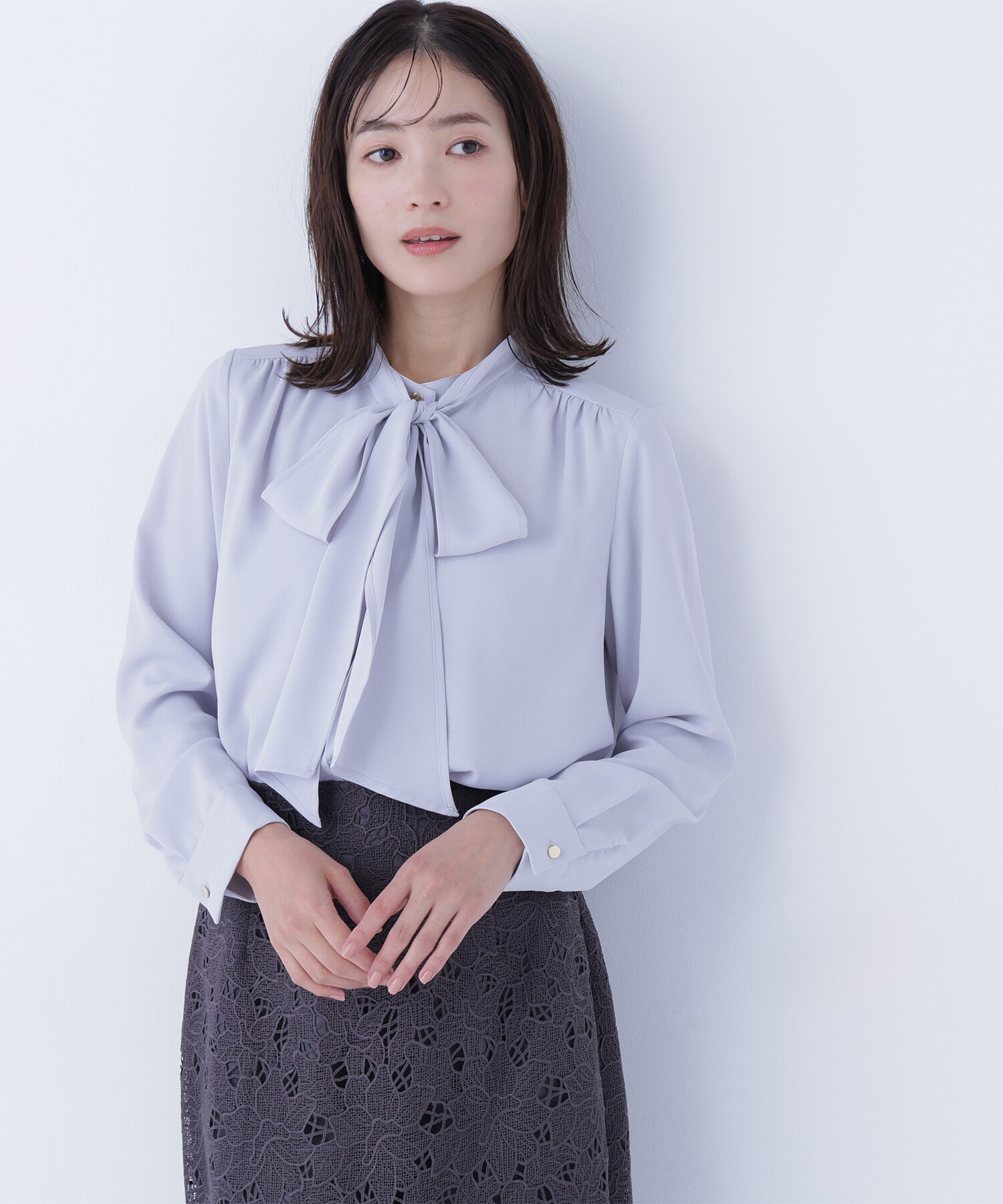  「2wayリボンボウブラウス」|シャツ・ブラウス|