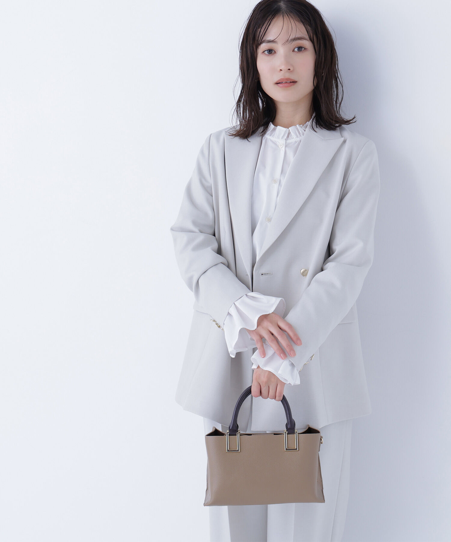  「ダブルブレスト  SETUP ボクシージャケット」|ブルゾン・スタジャン|