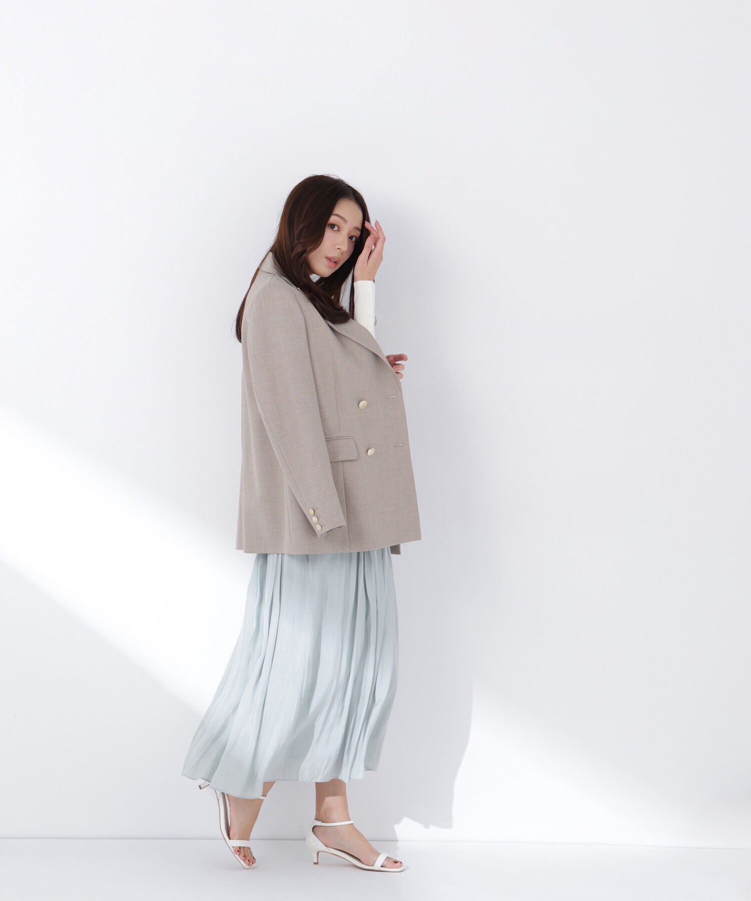  「ダブルブレスト  SETUP ボクシージャケット」|ブルゾン・スタジャン|