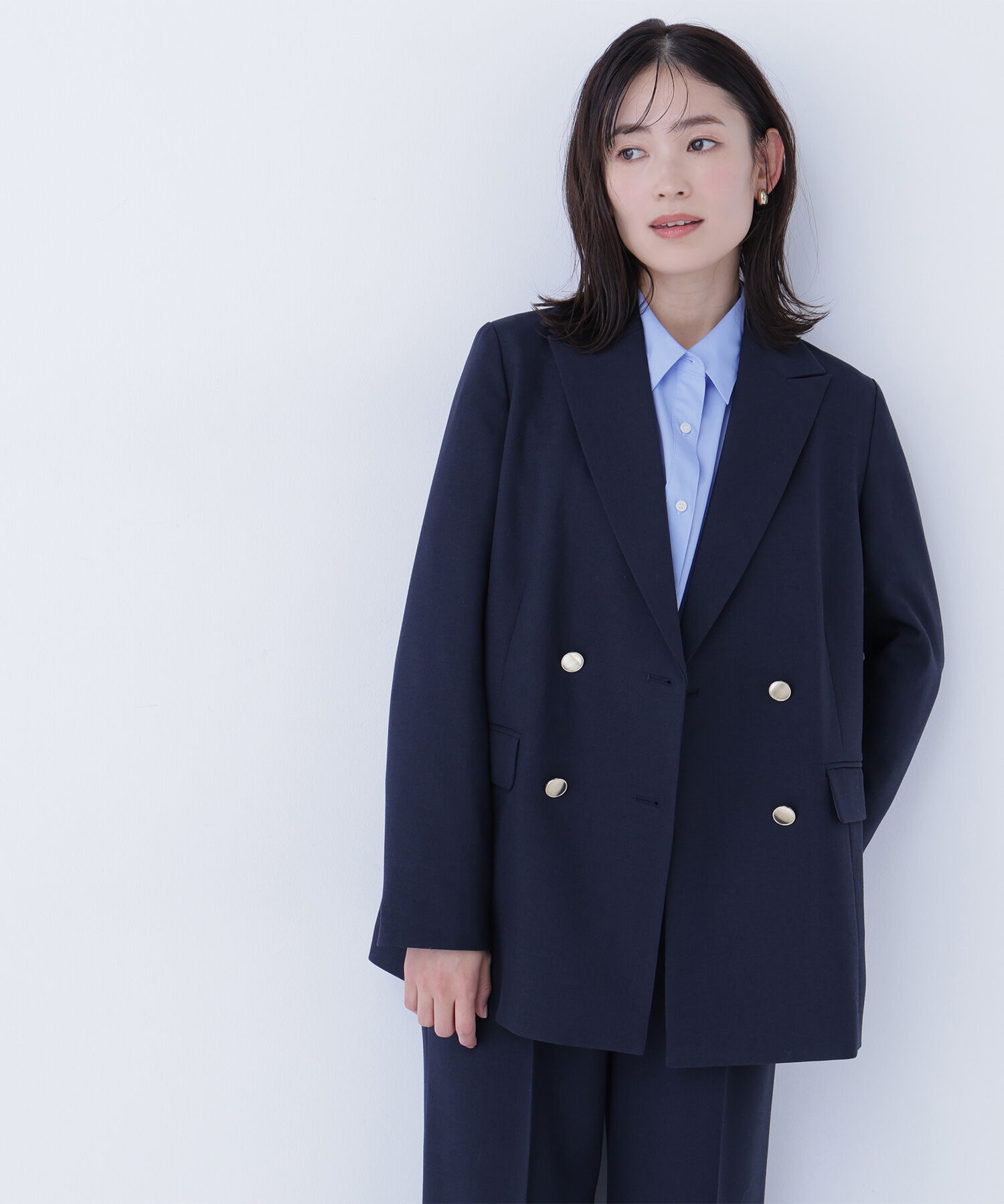  「ダブルブレスト  SETUP ボクシージャケット」|ブルゾン・スタジャン|