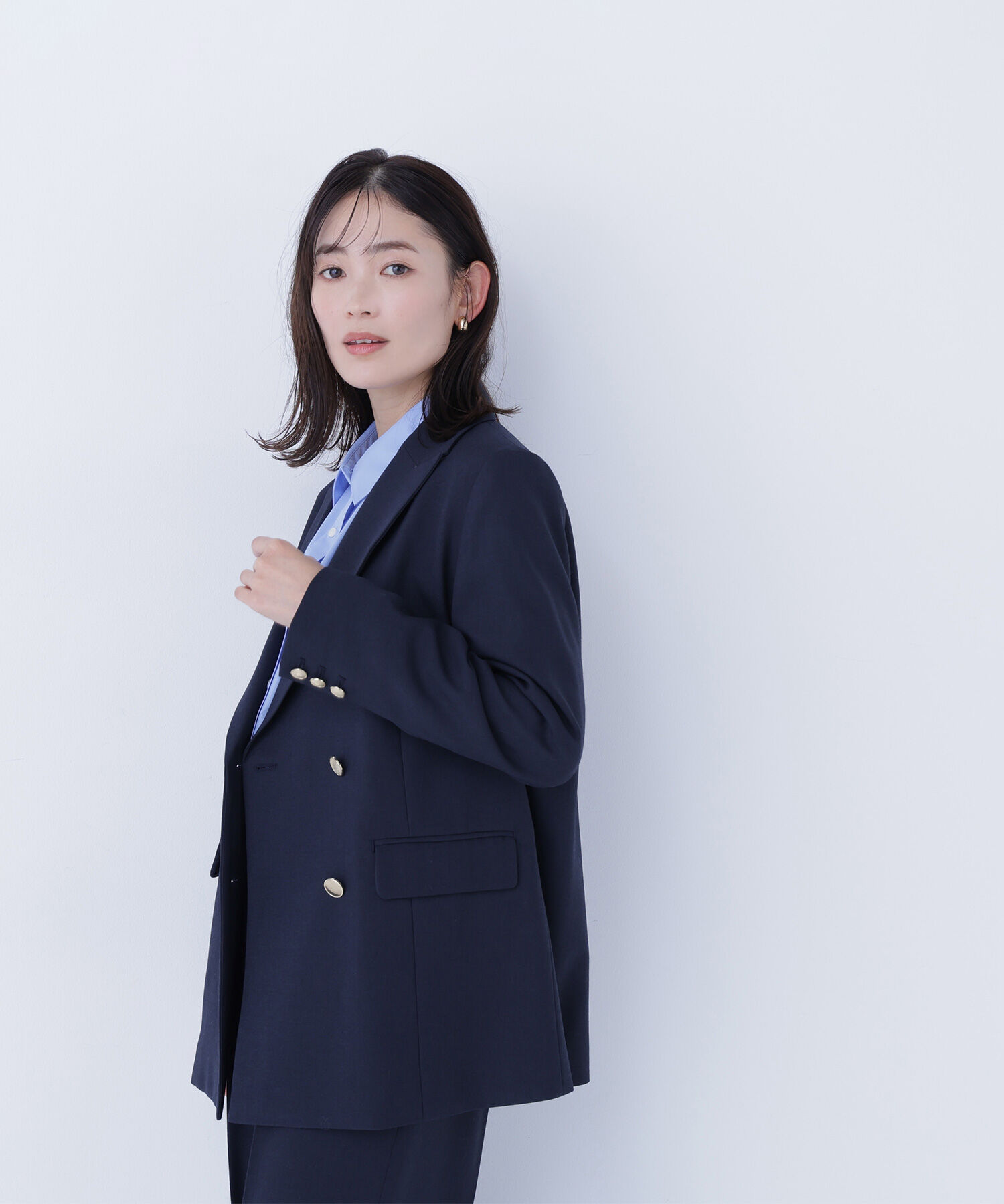  「ダブルブレスト  SETUP ボクシージャケット」|ブルゾン・スタジャン|