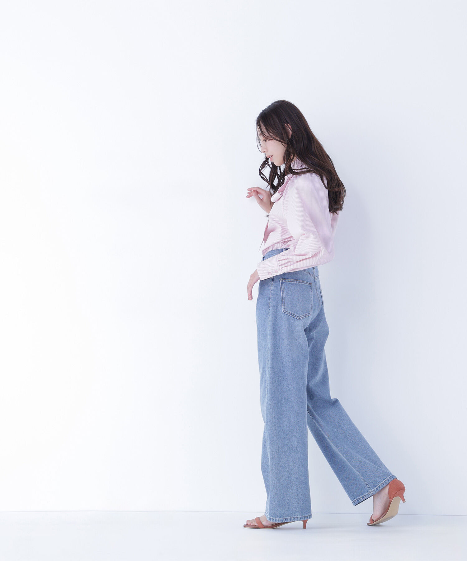  「ハイネックリボンボウブラウス」|シャツ・ブラウス|