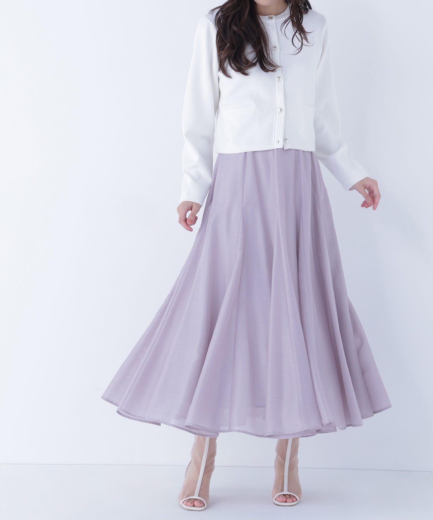  「シャイニーシアーボイルスカート」|スカート|