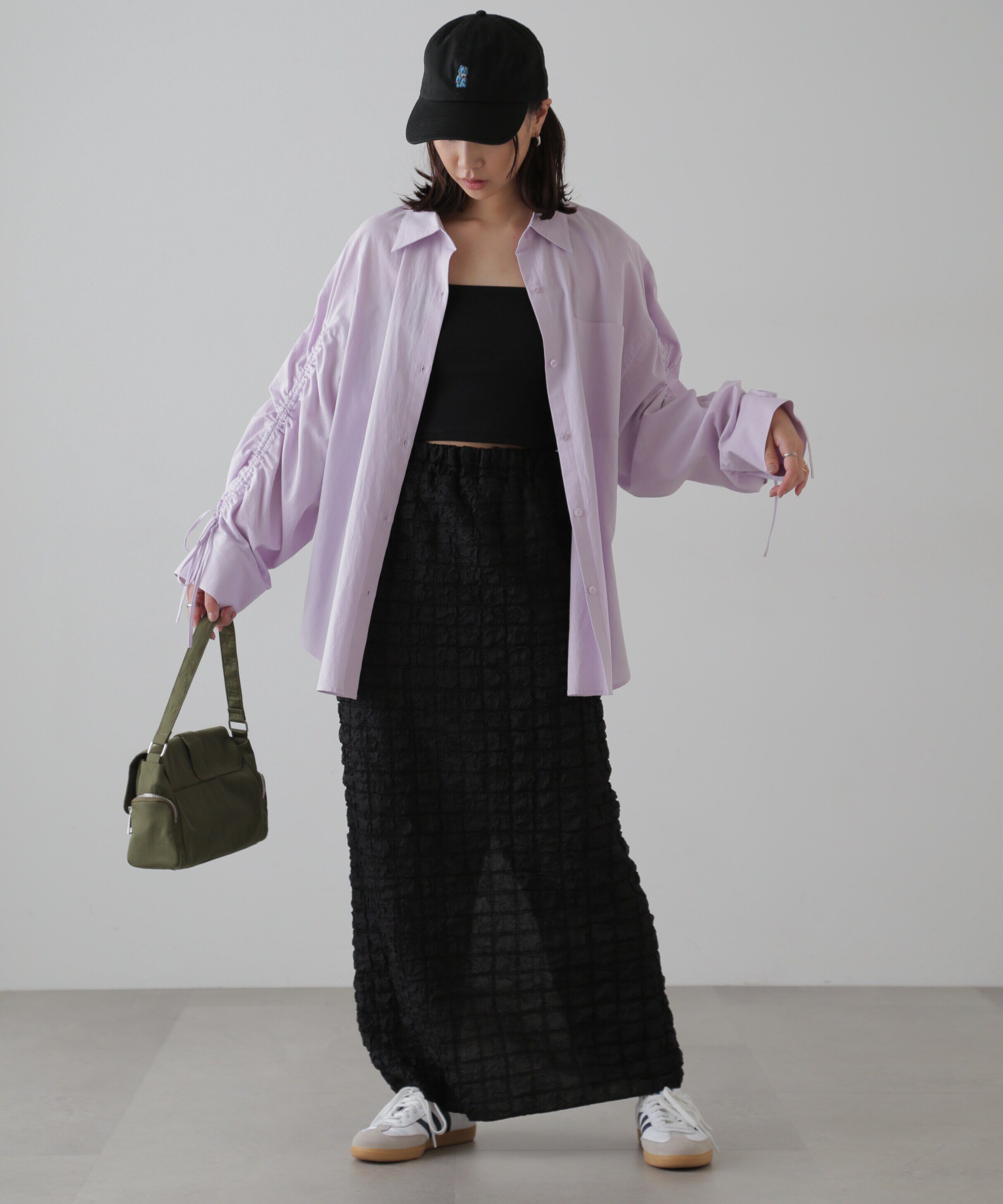  「ぽこぽこナロースカート」|スカート|