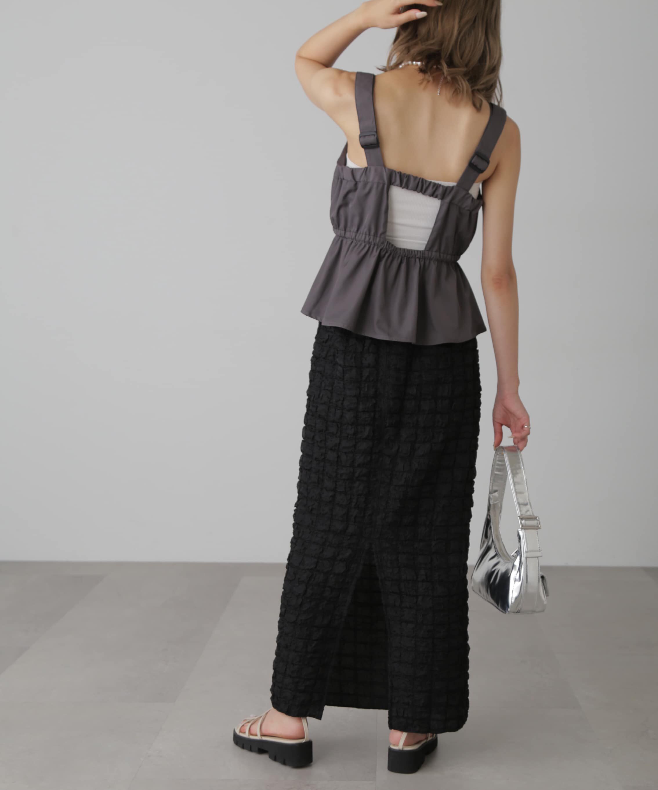  「ぽこぽこナロースカート」|スカート|