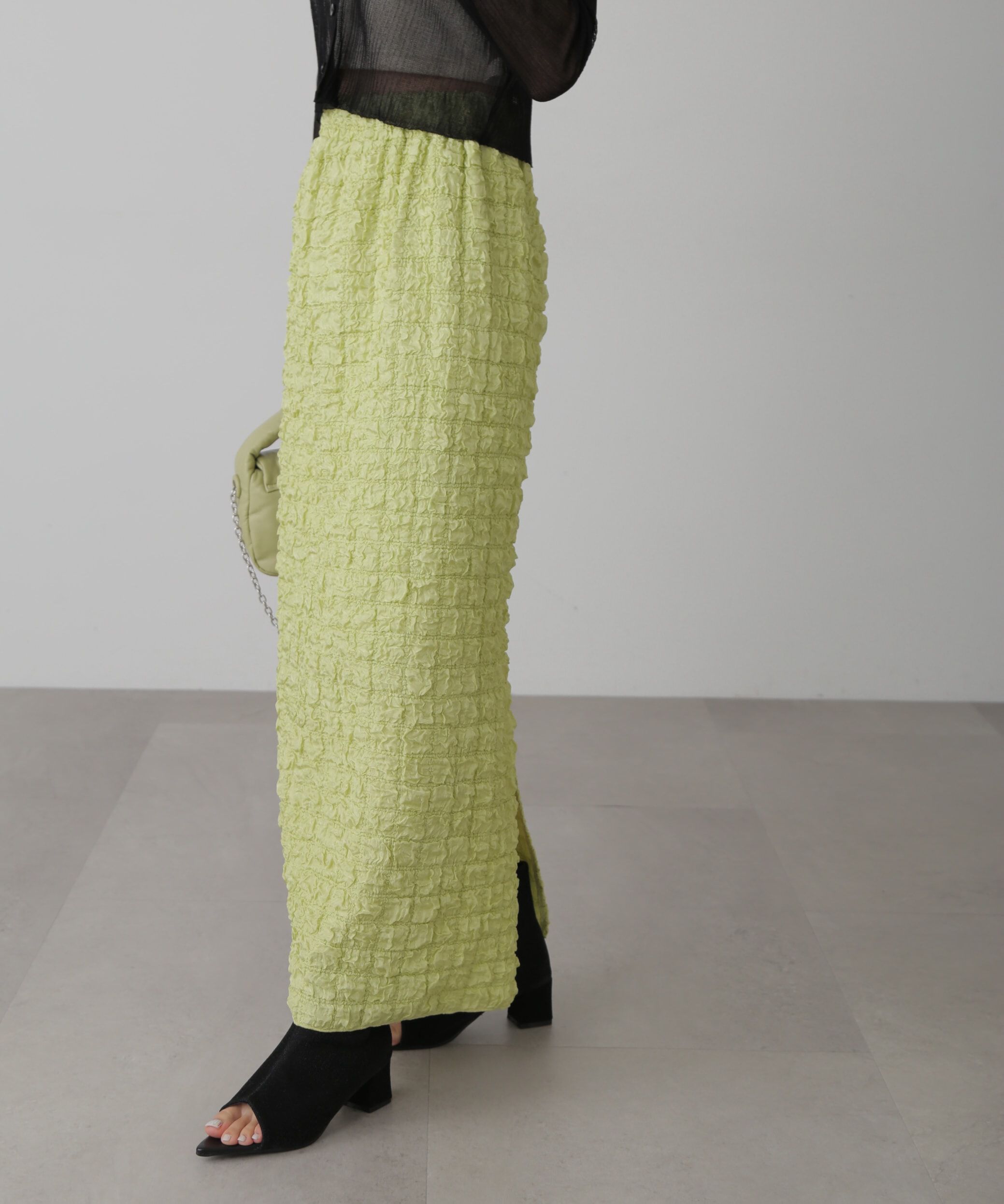  「ぽこぽこナロースカート」|スカート|