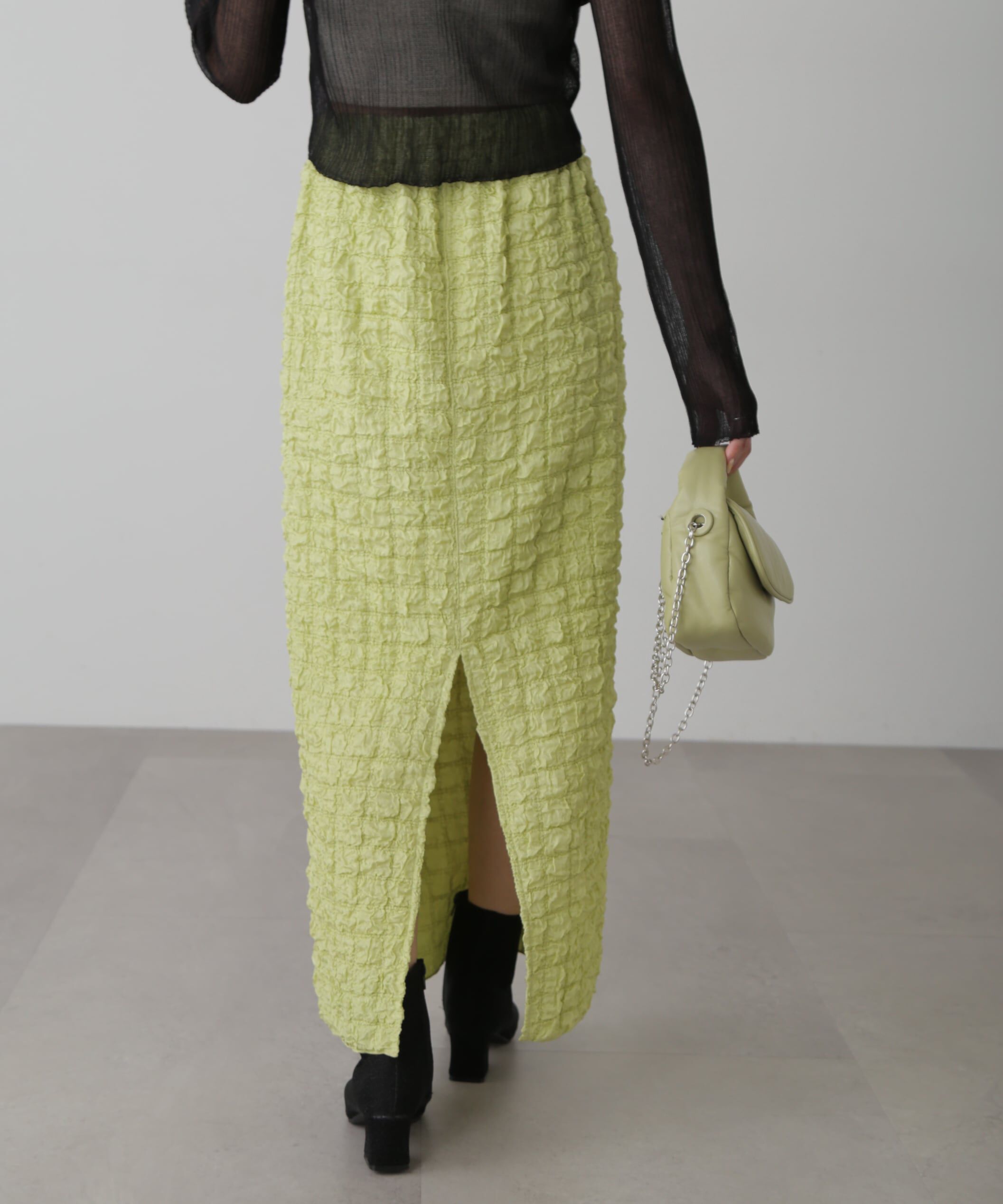  「ぽこぽこナロースカート」|スカート|